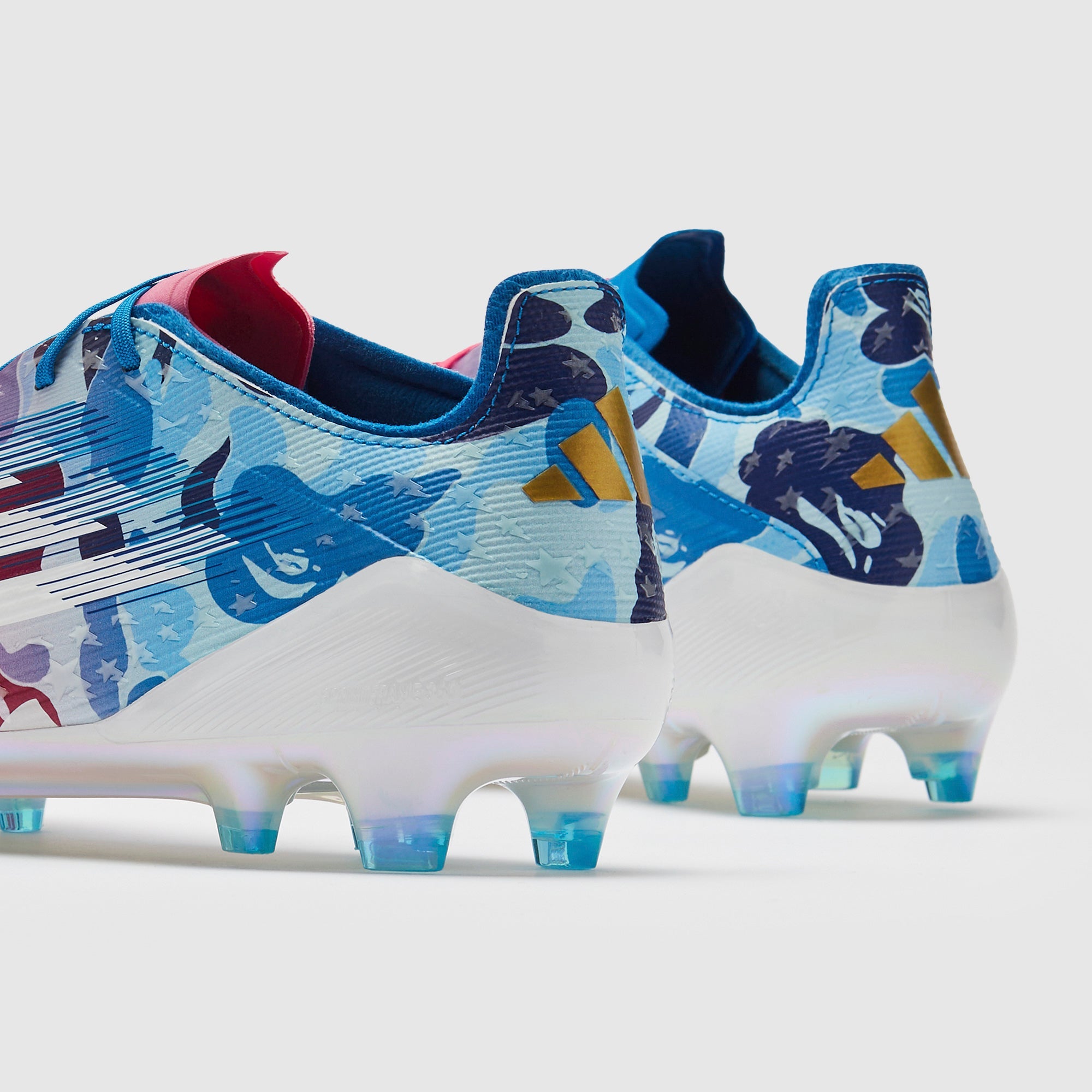 Adidas F50 Elite x BAPE FG Football Boots Clear Pink/Ftwr White/Icey Blue