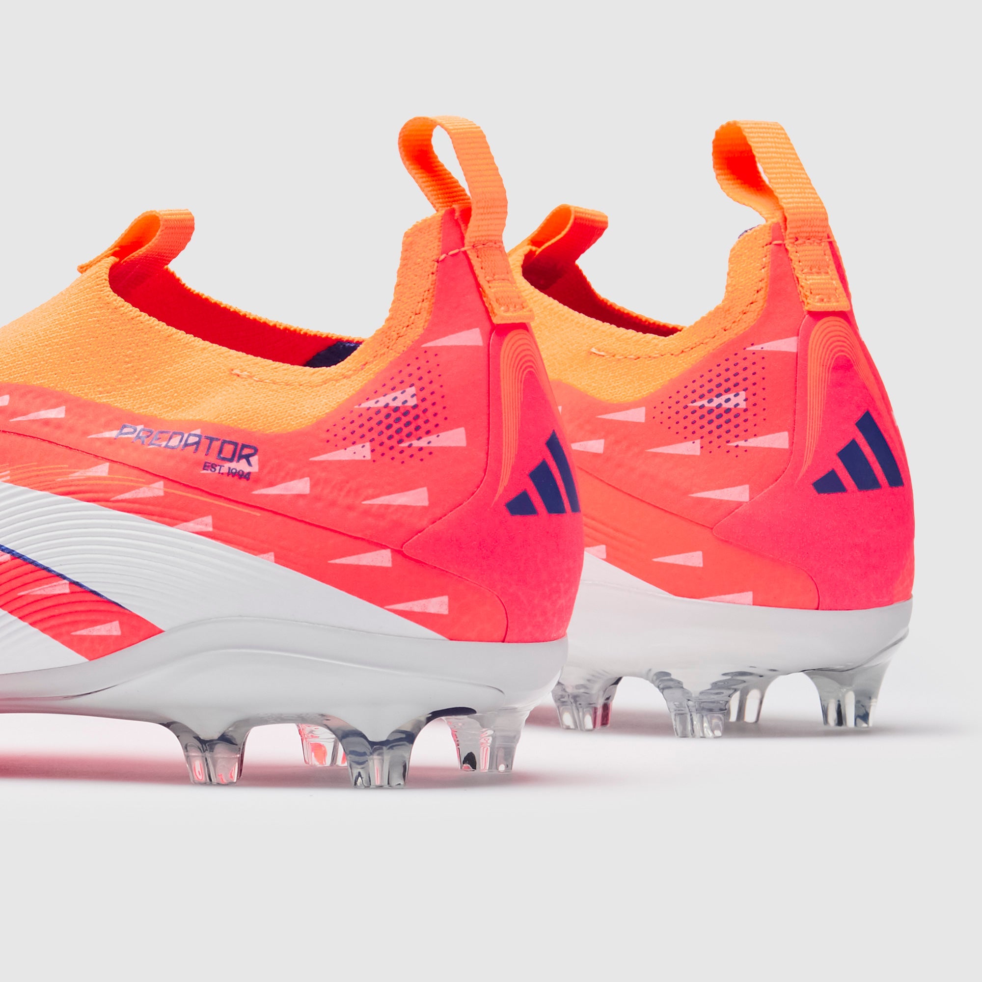 Adidas Kids Predator Elite Laceless FG Football Boots Signal Coral/FTWR White/Beam Orange