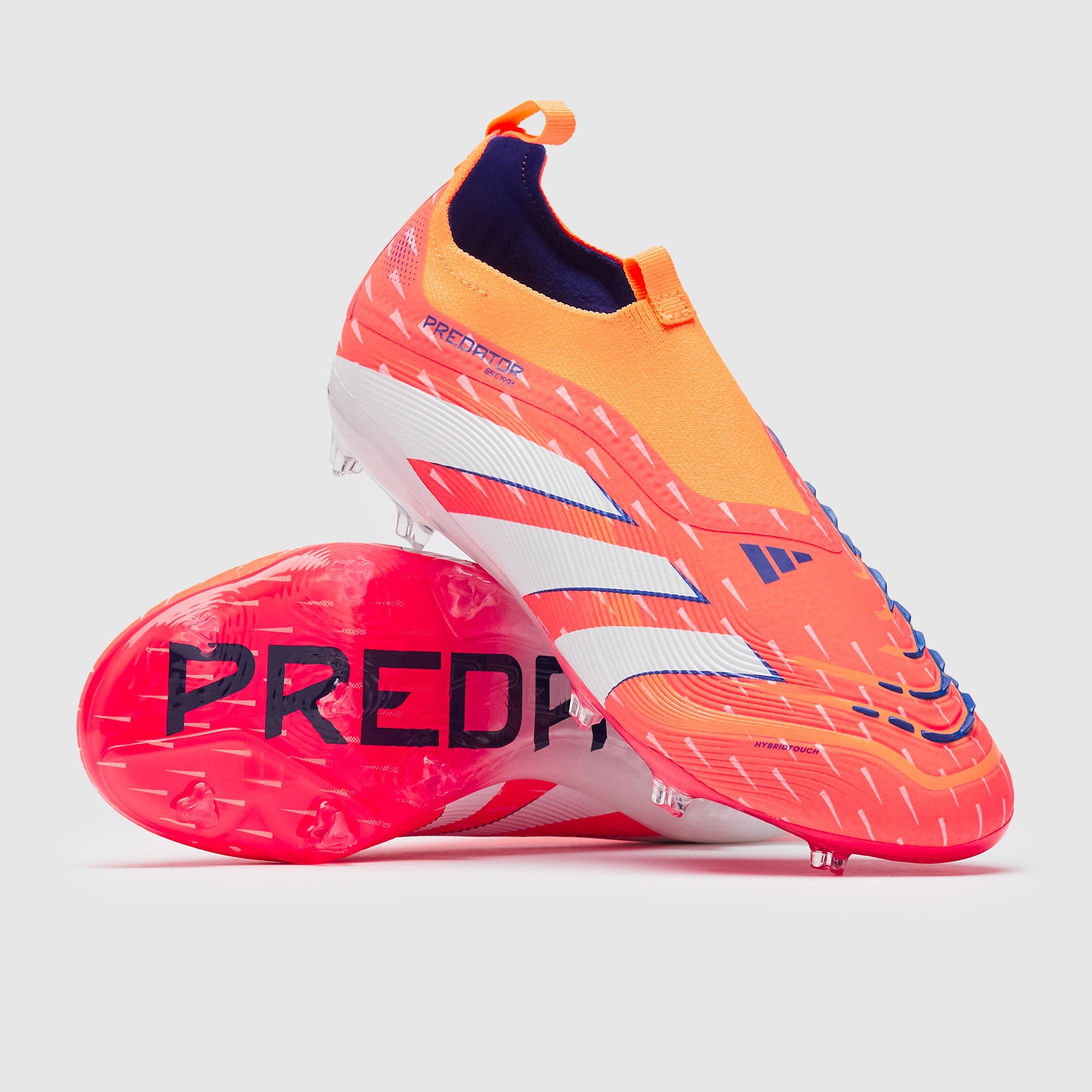 Adidas Kids Predator Elite Laceless FG Football Boots Signal Coral/FTWR White/Beam Orange