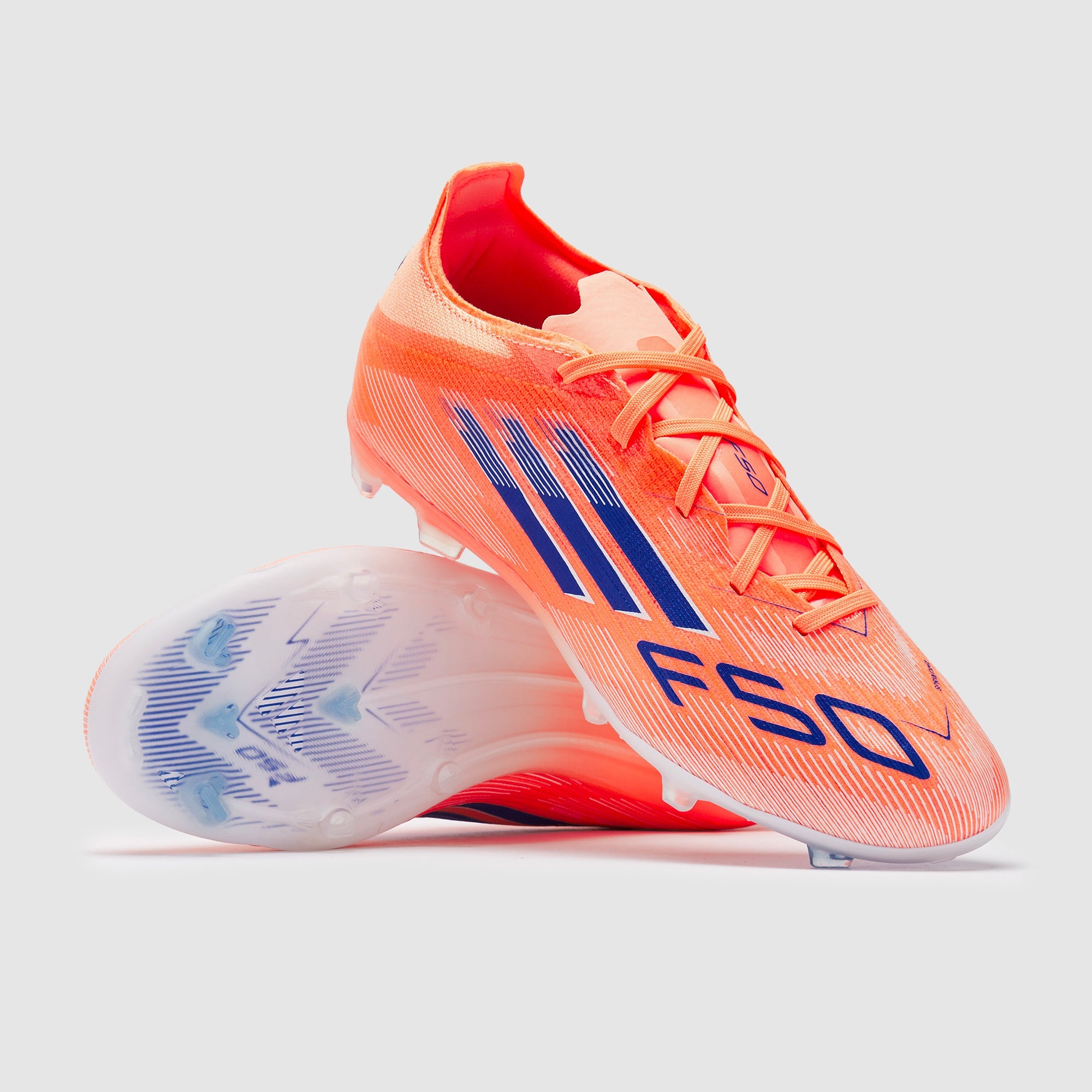 Adidas Kids F50 Elite FG Football Boots Beam Orange/Lucid Blue/Ftwr White