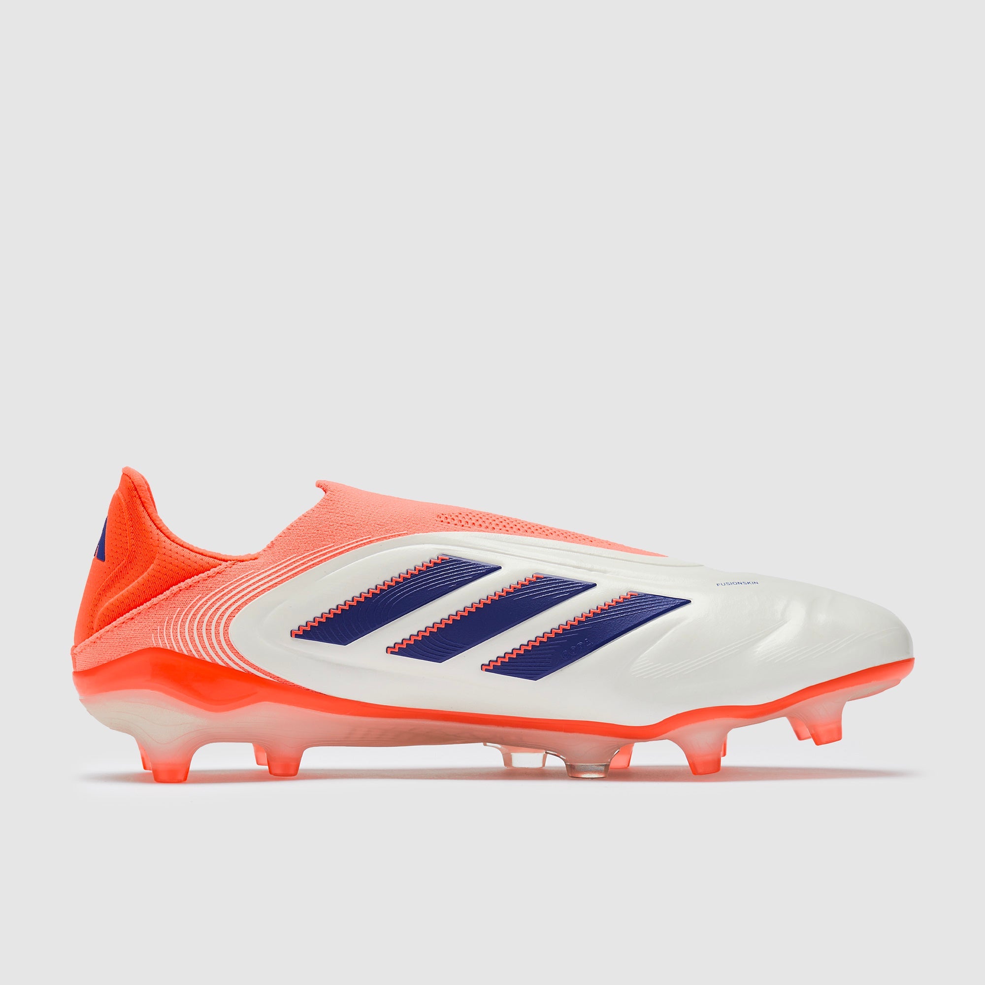 adidas Copa Pure III Elite Laceless FG Football Boots Off White/Lucid Blue/Signal Coral