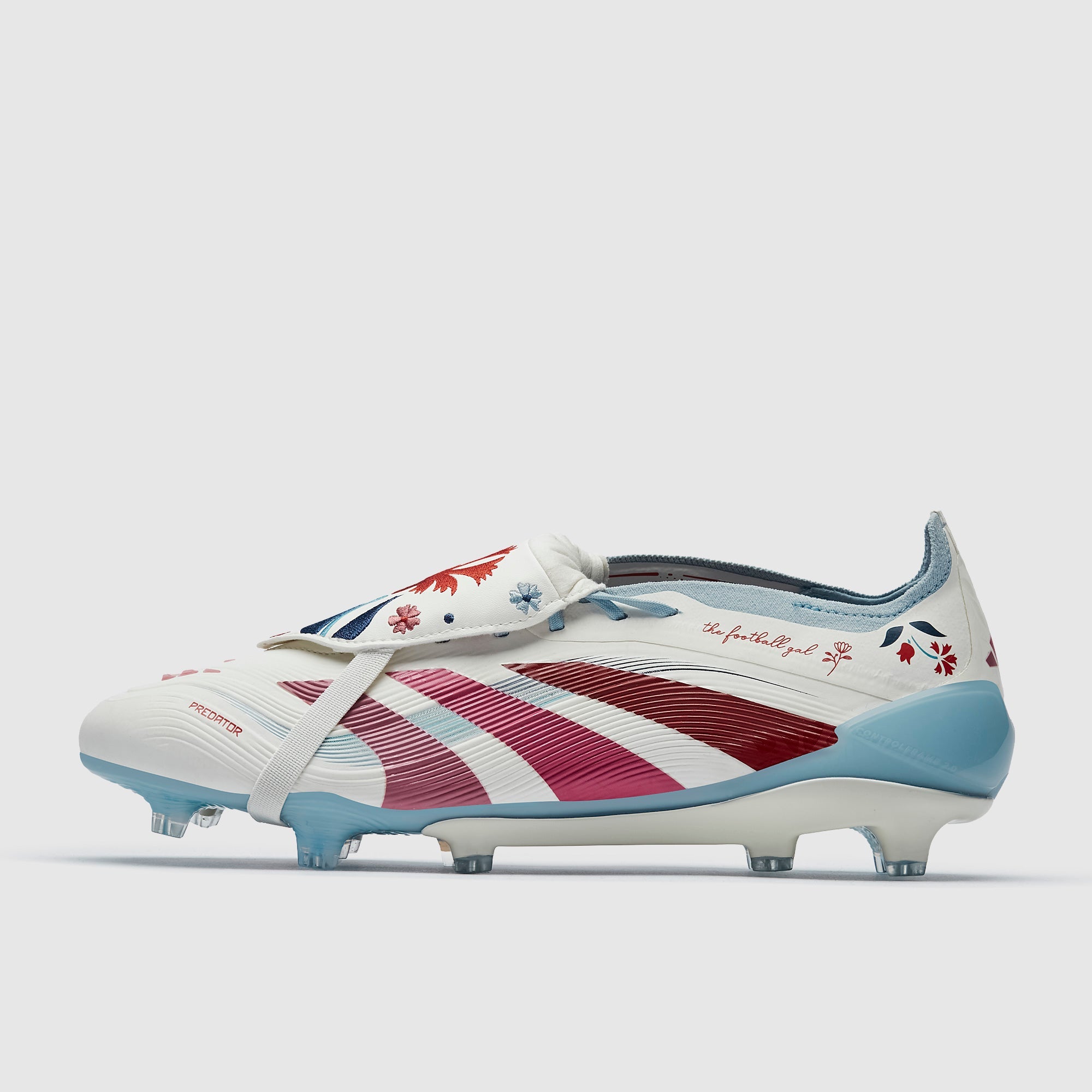 Adidas Predator Elite Tongue X TFG FG Football Boots Off White/Easy Pink/Pure Ruby
