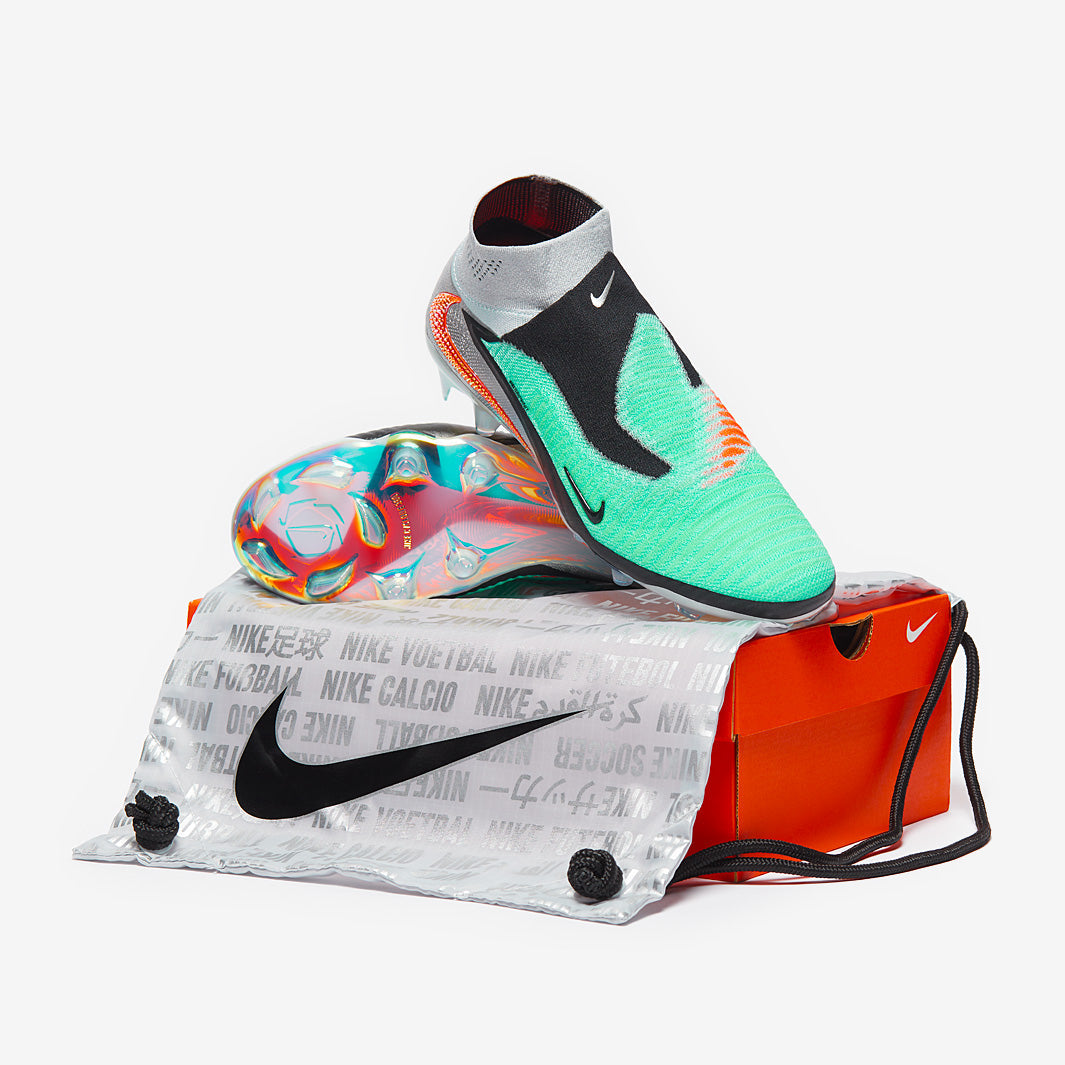 Nike Phantom 6 Elite LE High FG Football Boots Hyper Turq/Chrome/Black/Total Crimson