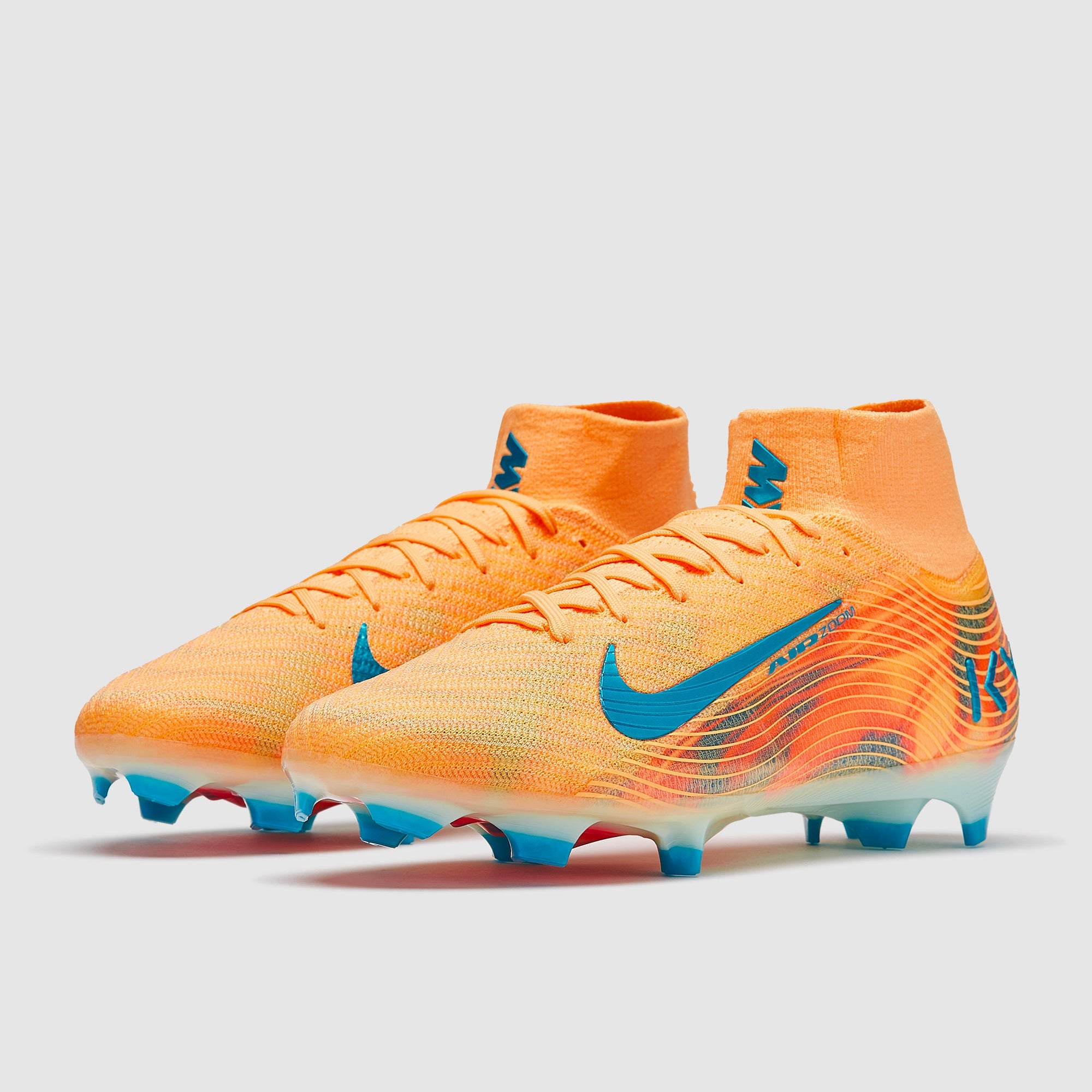 Nike Air Zoom Mercurial Superfly X Elite x Mbappe FG Football Boots Melon Tint/Neo Turq/Igloo