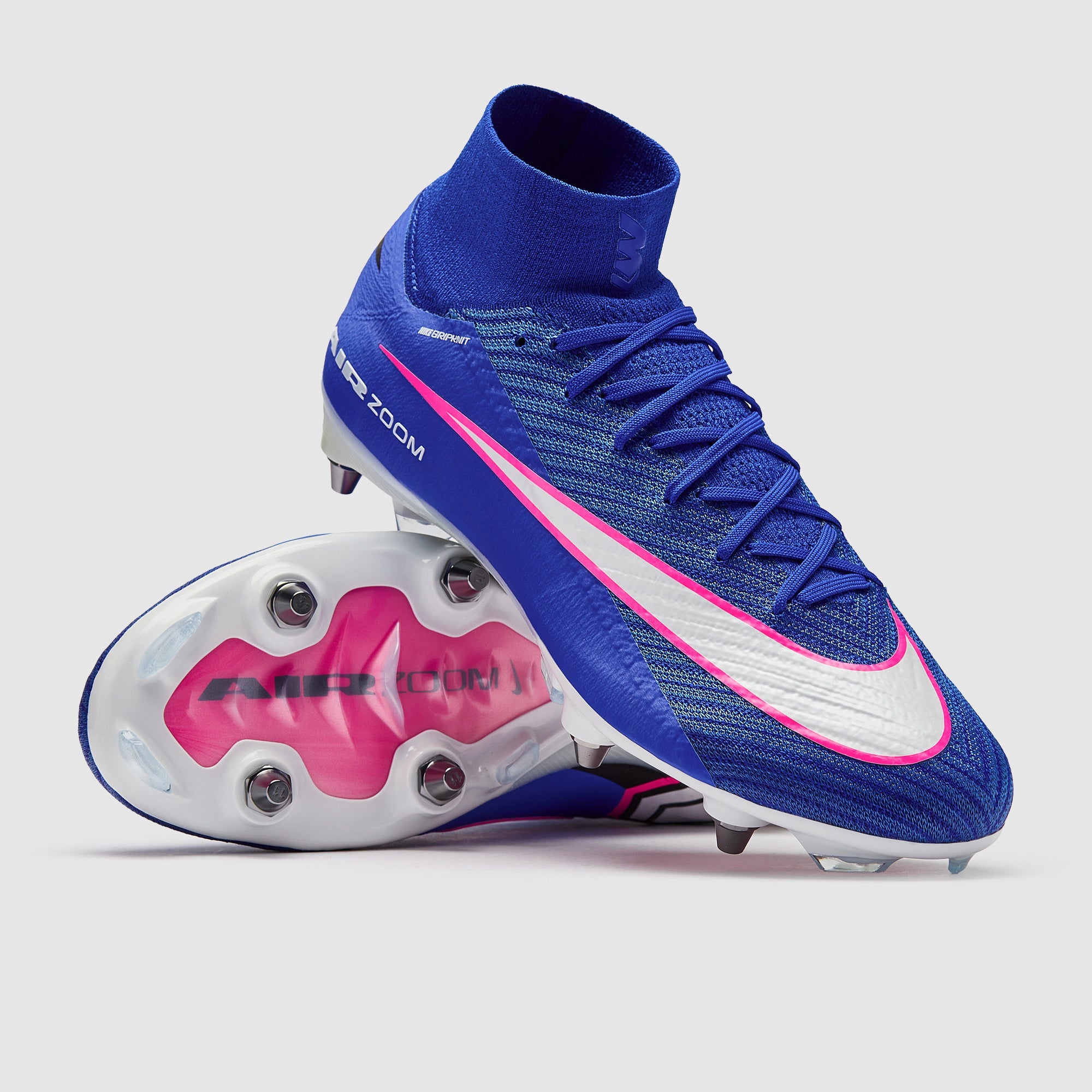Nike Air Zoom Mercurial Superfly X Elite SG-Pro Football Boots Racer Blue/White