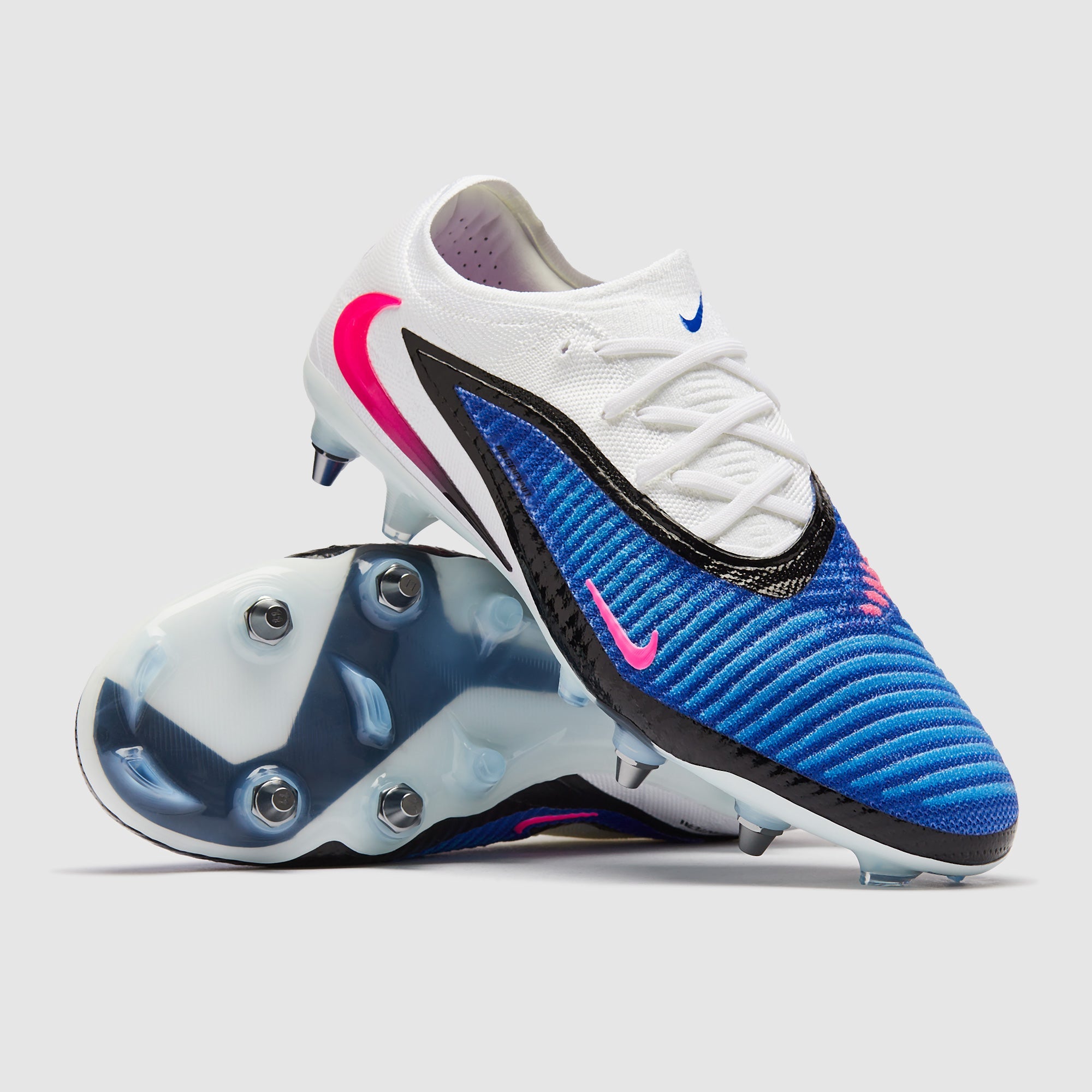 Nike Phantom 6 Elite Low SG-Pro Football Boots Racer Blue/Pink Blast/White