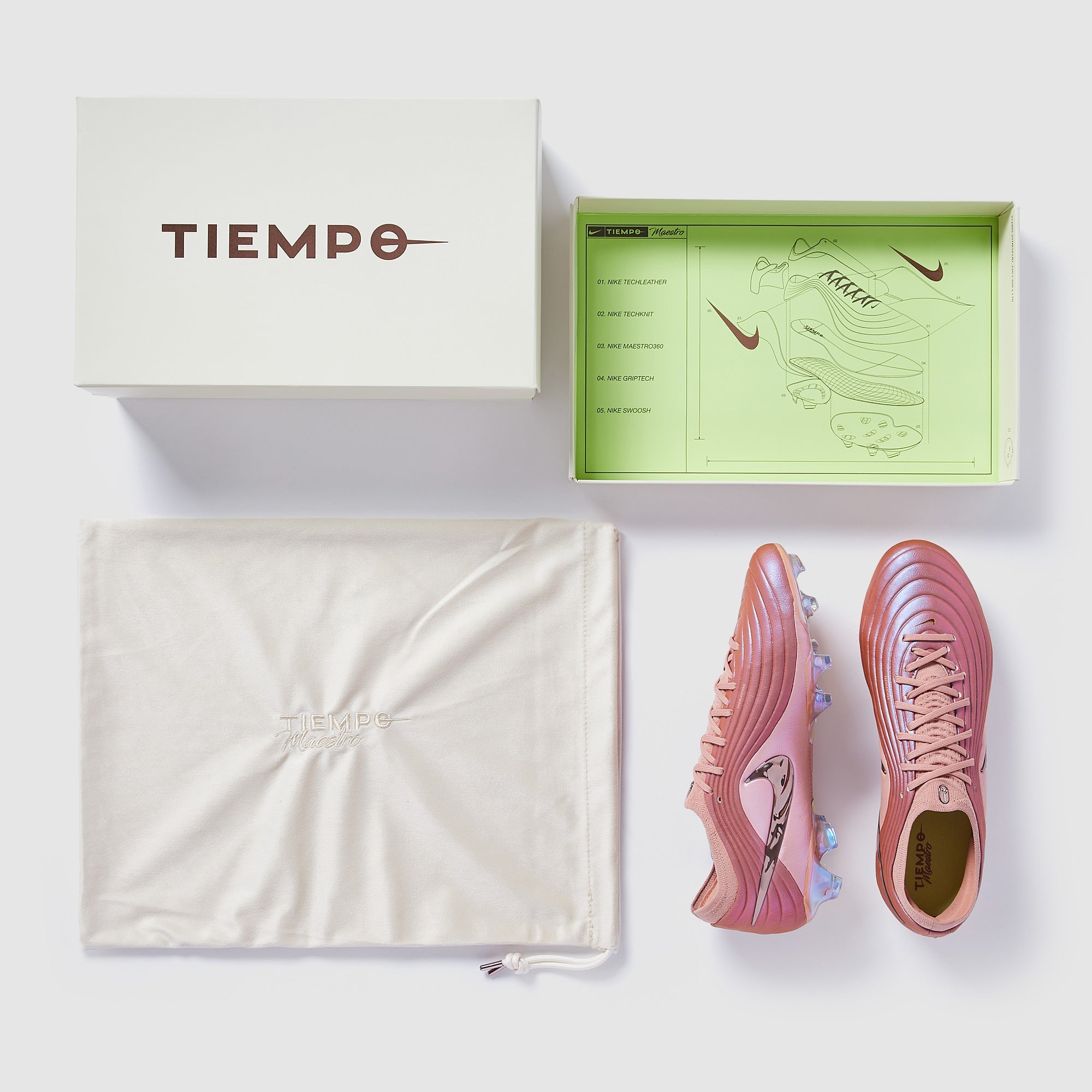 Nike Tiempo Maestro Elite LE FG Football Boots Mtlc Red Bronze/Mtlc Rose Gold