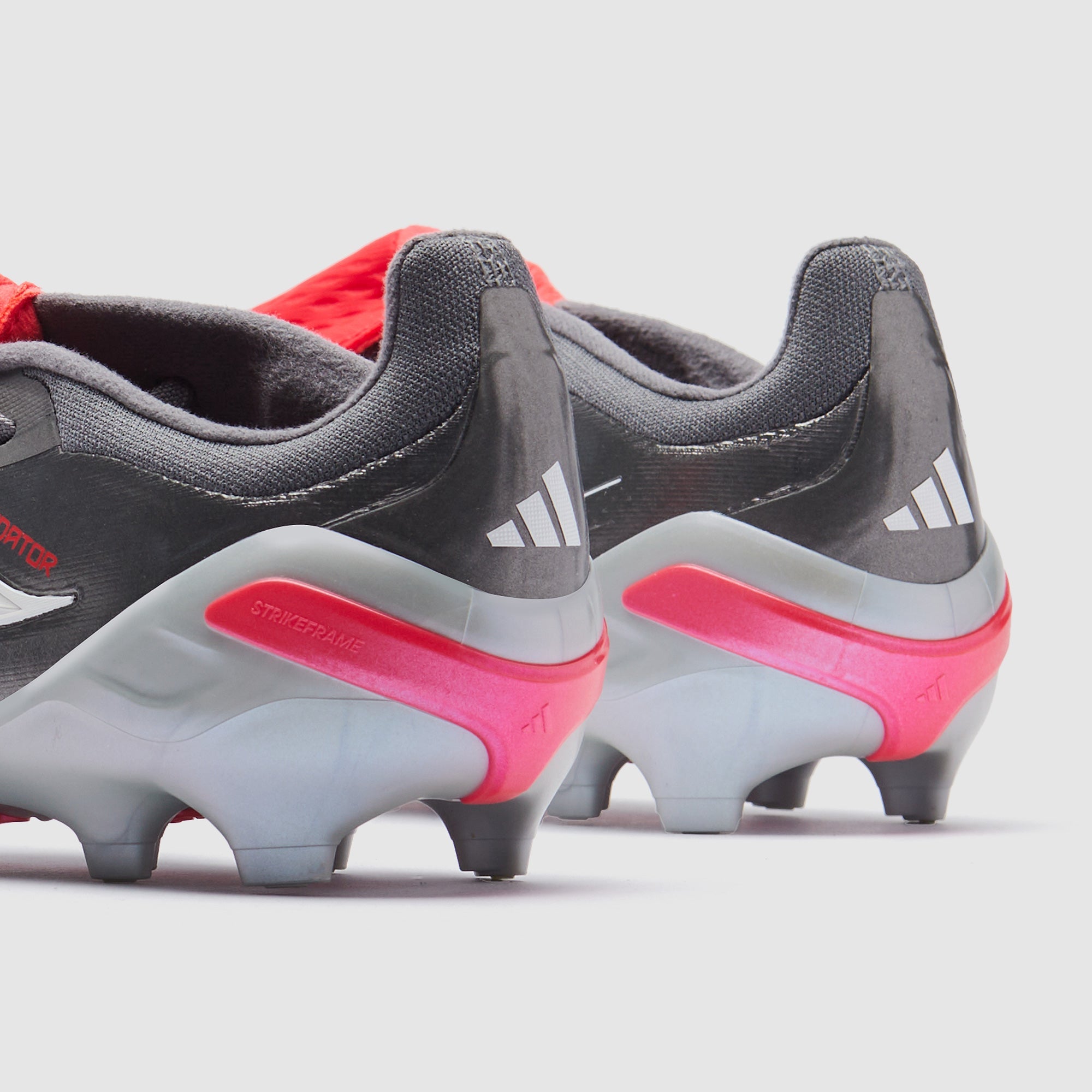 adidas Kids Predator Elite Tongue FG Football Boots Iron Met./Zero Met./Lucid Red