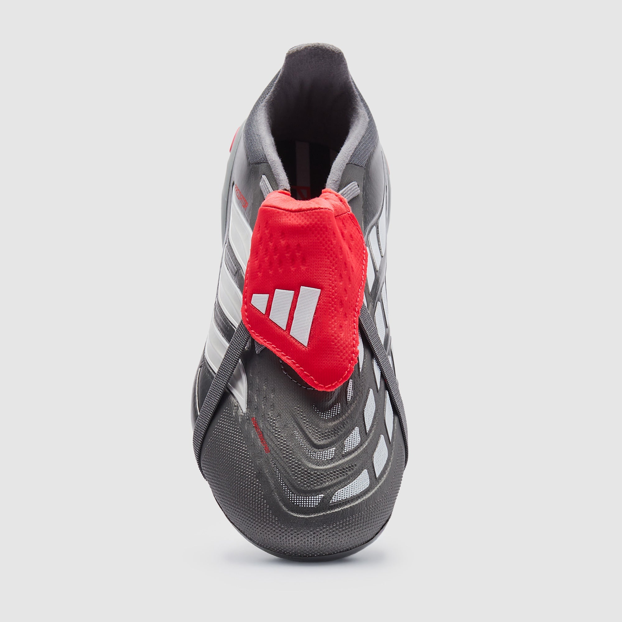 adidas Kids Predator Elite Tongue FG Football Boots Iron Met./Zero Met./Lucid Red