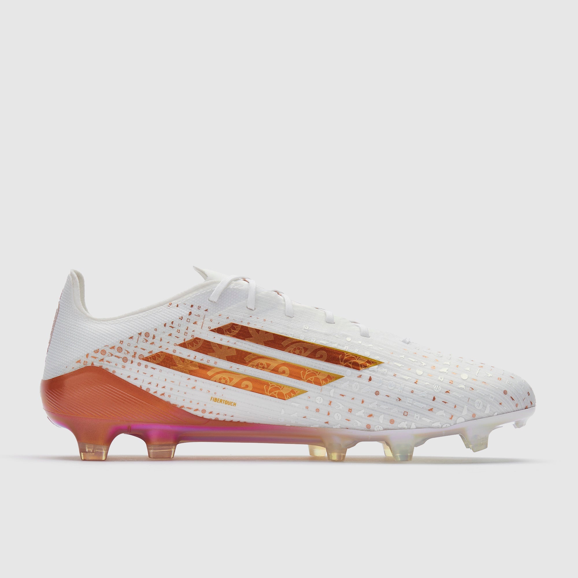 Adidas F50 Elite X Salah FG Football Boots Ftwr White/Golden Beige/Thermal Gold Met