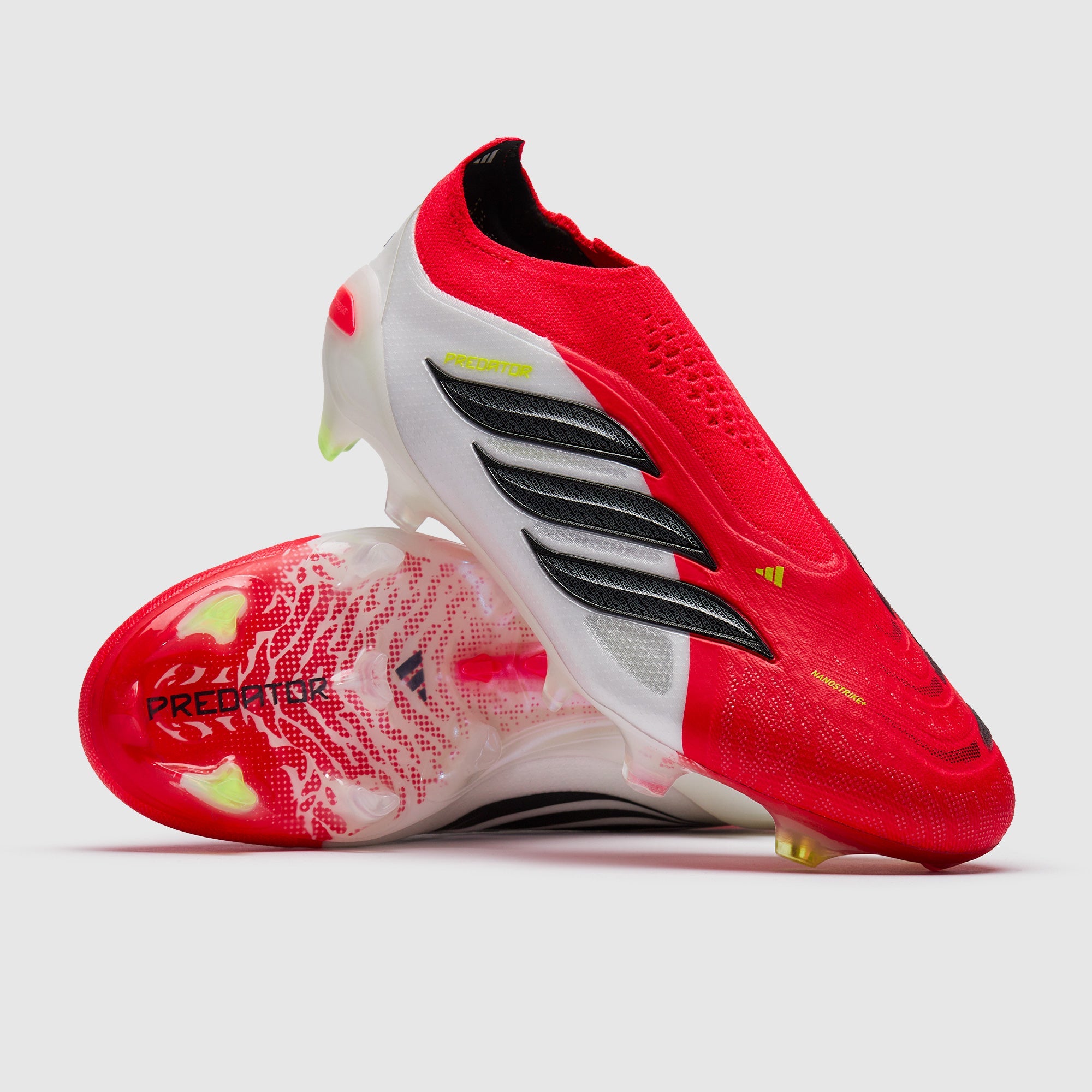 Adidas Predator Elite Laceless FG Football Boots Lucid Red/Core Black/Ftwr White
