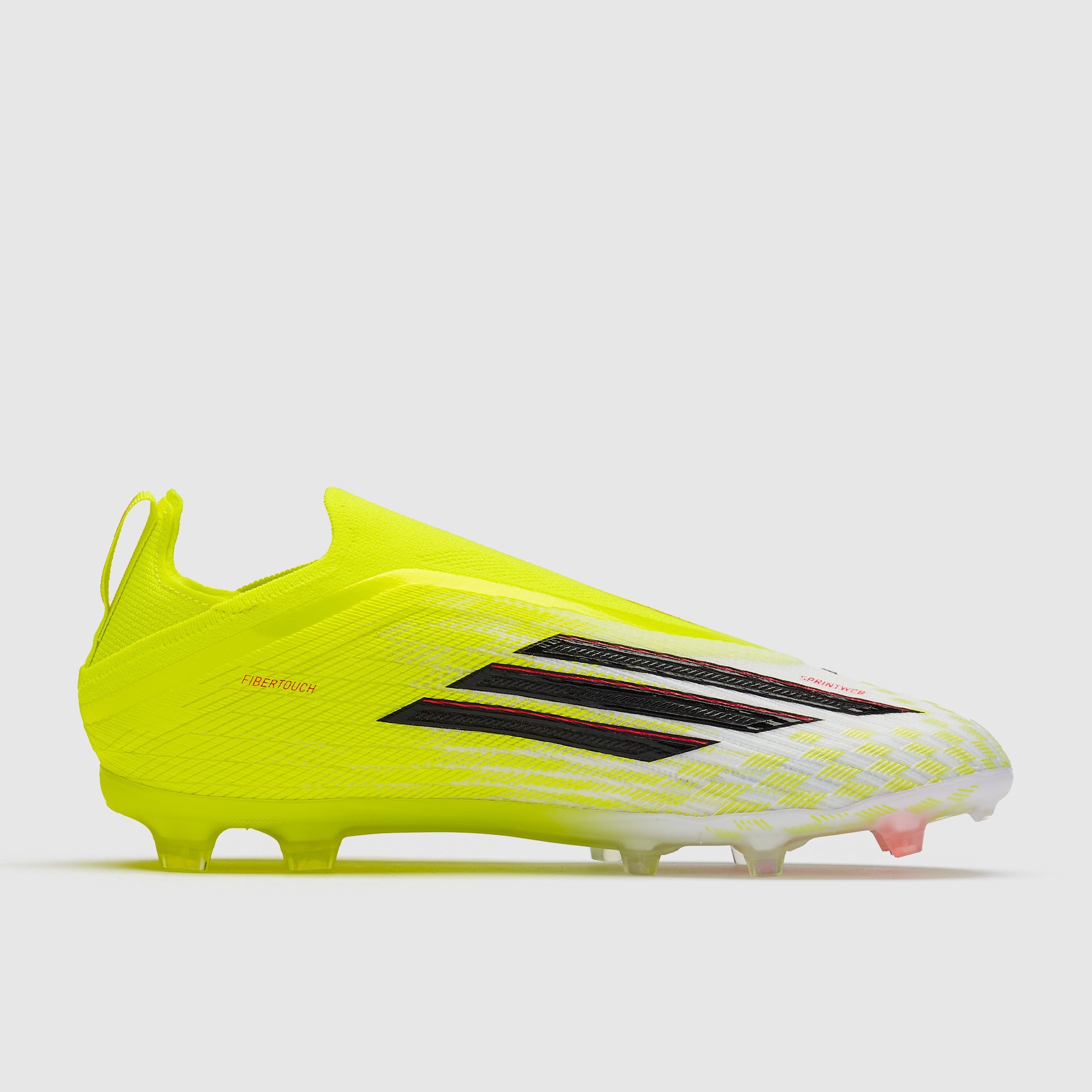 Adidas Kids F50 Elite Laceless FG Football Boots Team Solar Yellow/Core Black/Lucid Red