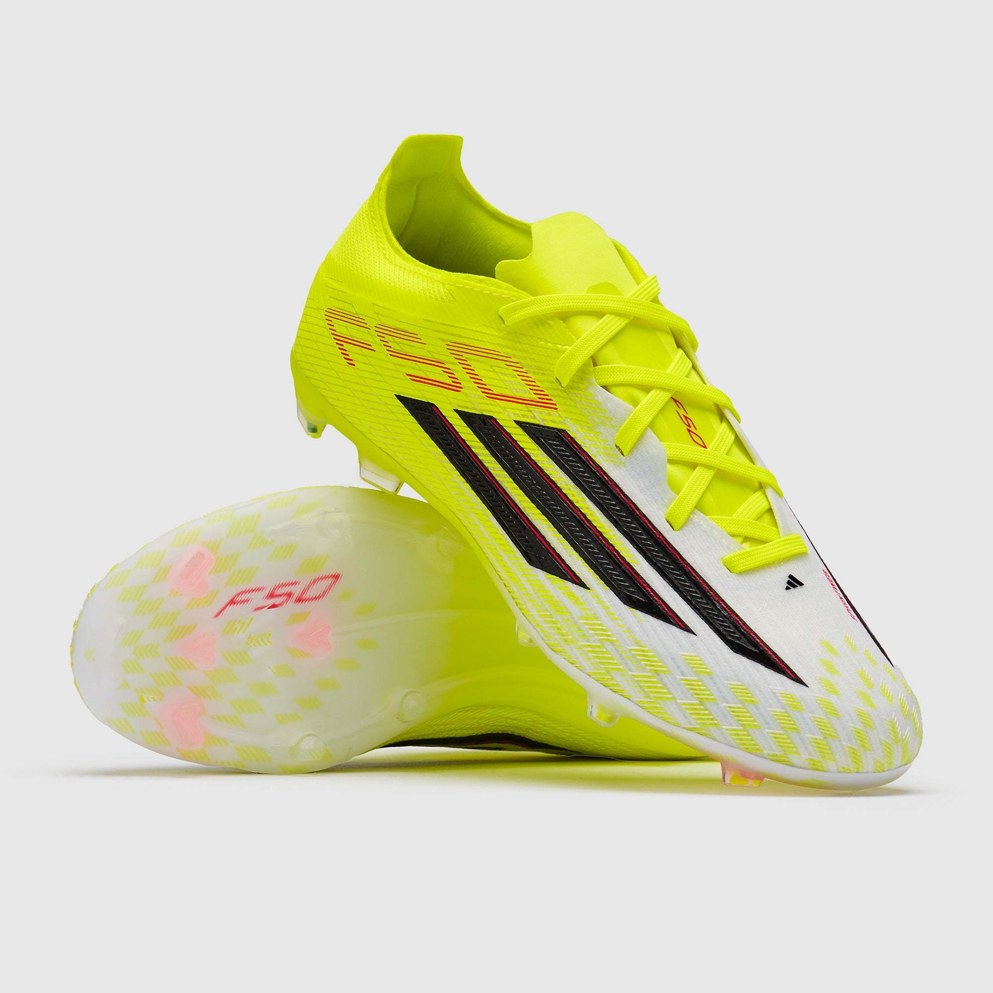 Adidas Kids F50 Elite FG Football Boots Team Solar Yellow/Core Black/Lucid Red