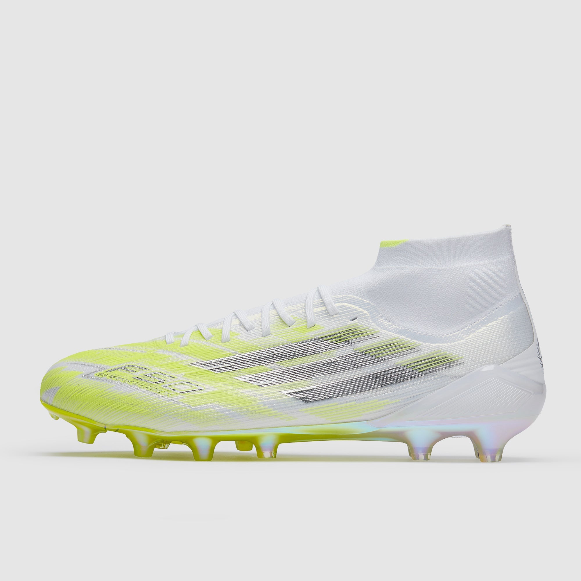 Adidas F50 Sparkfusion Elite FG/AG Football Boots Ftwr White/Iron Met./Hi-Res Yellow