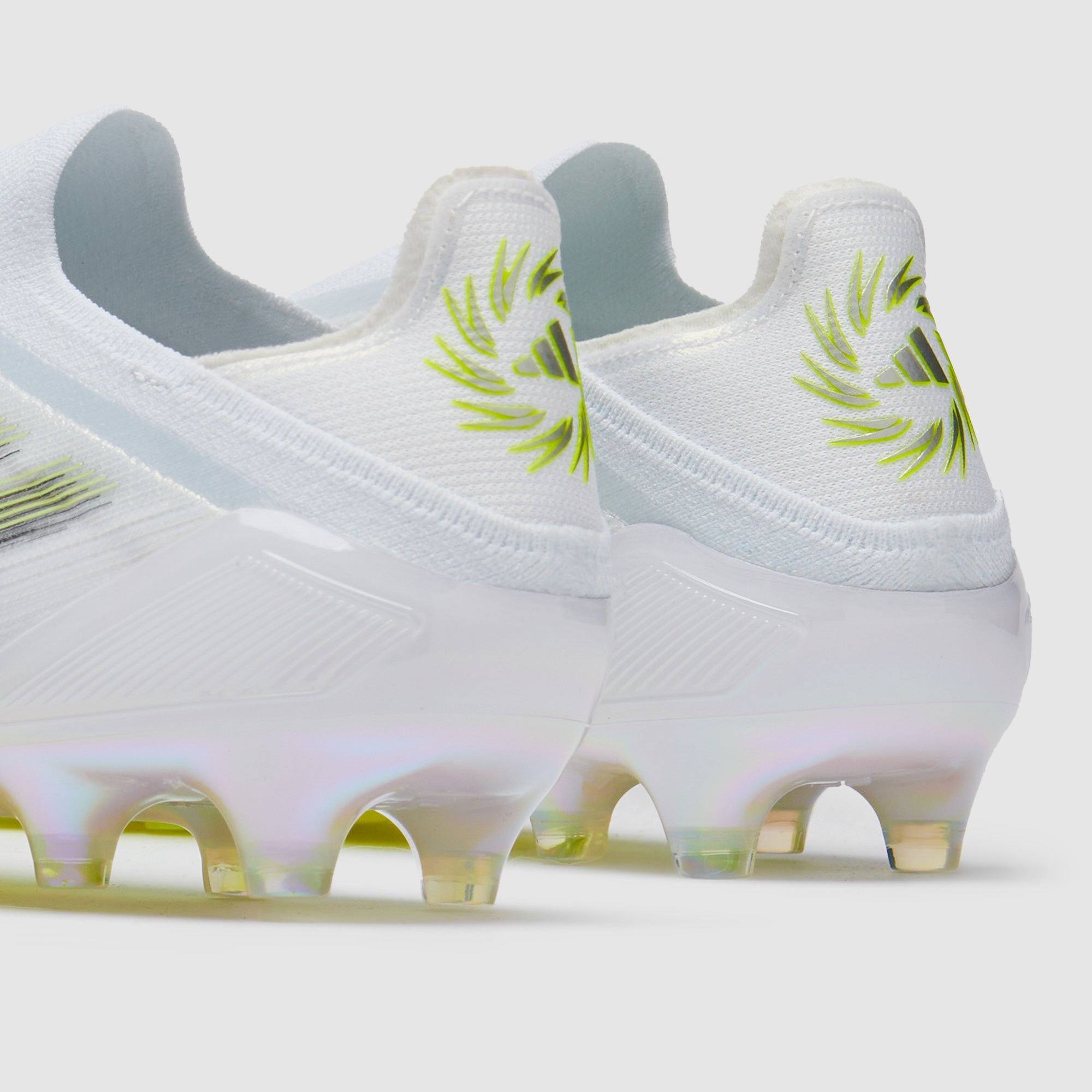 Adidas F50 Sparkfusion Elite Laceless FG/AG Football Boots Ftwr White/Iron Met./Hi-Res Yellow