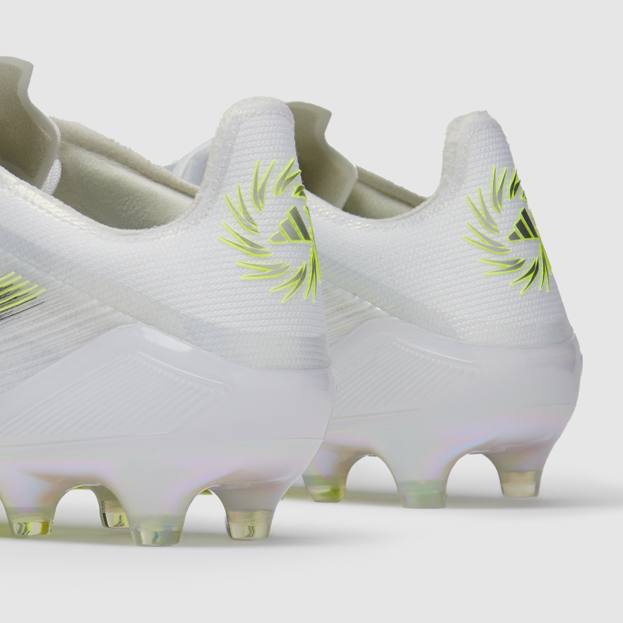 Adidas F50 Sparkfusion Elite Low FG/AG Football Boots Ftwr White/Iron Met./Hi-Res Yellow