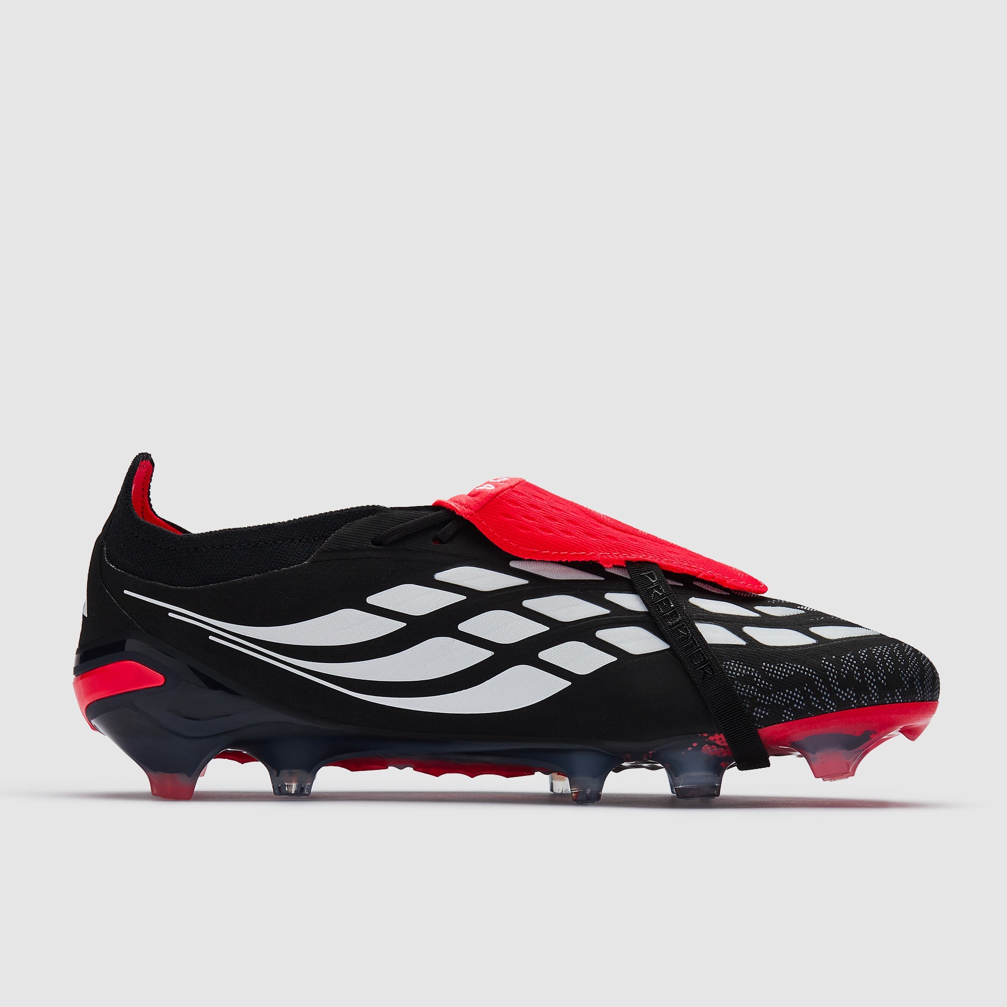 Adidas Predator Elite Tongue FG Football Boots Core Black/Ftwr White/Lucid Red