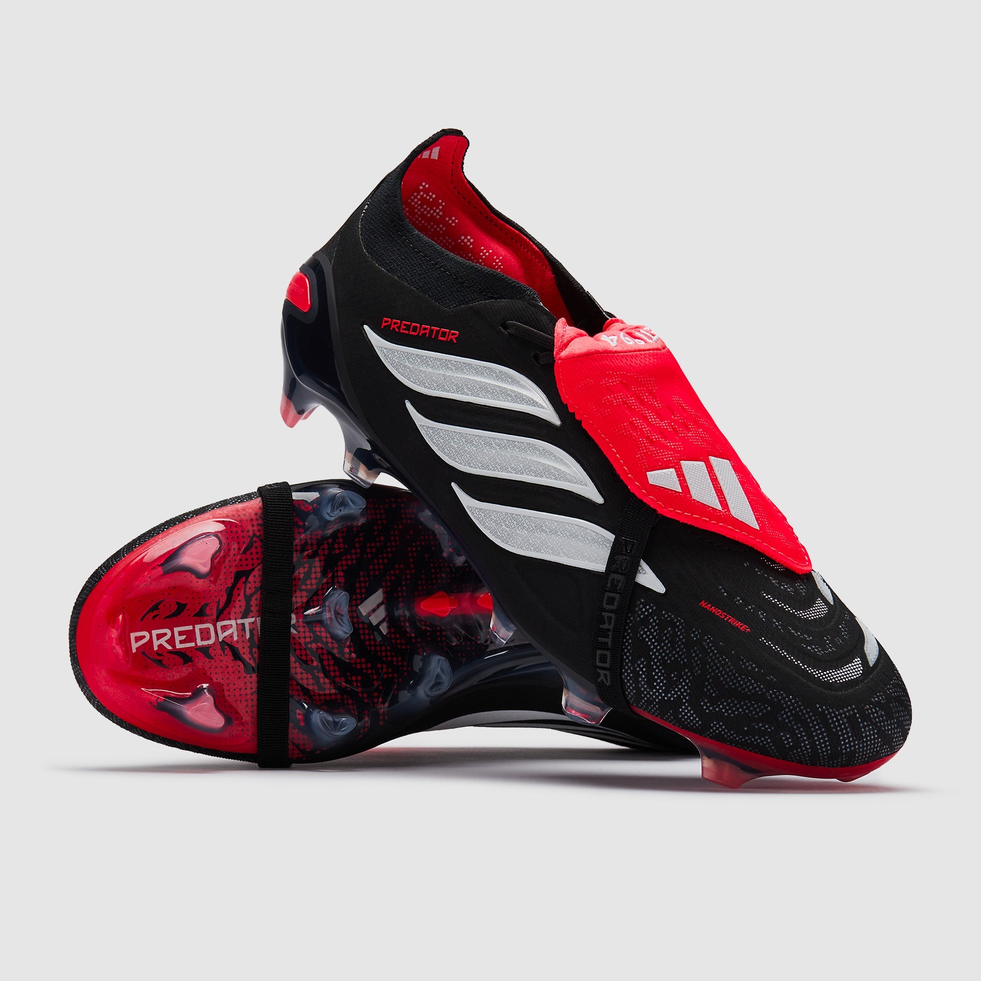 Adidas Predator Elite Tongue FG Football Boots Core Black/Ftwr White/Lucid Red