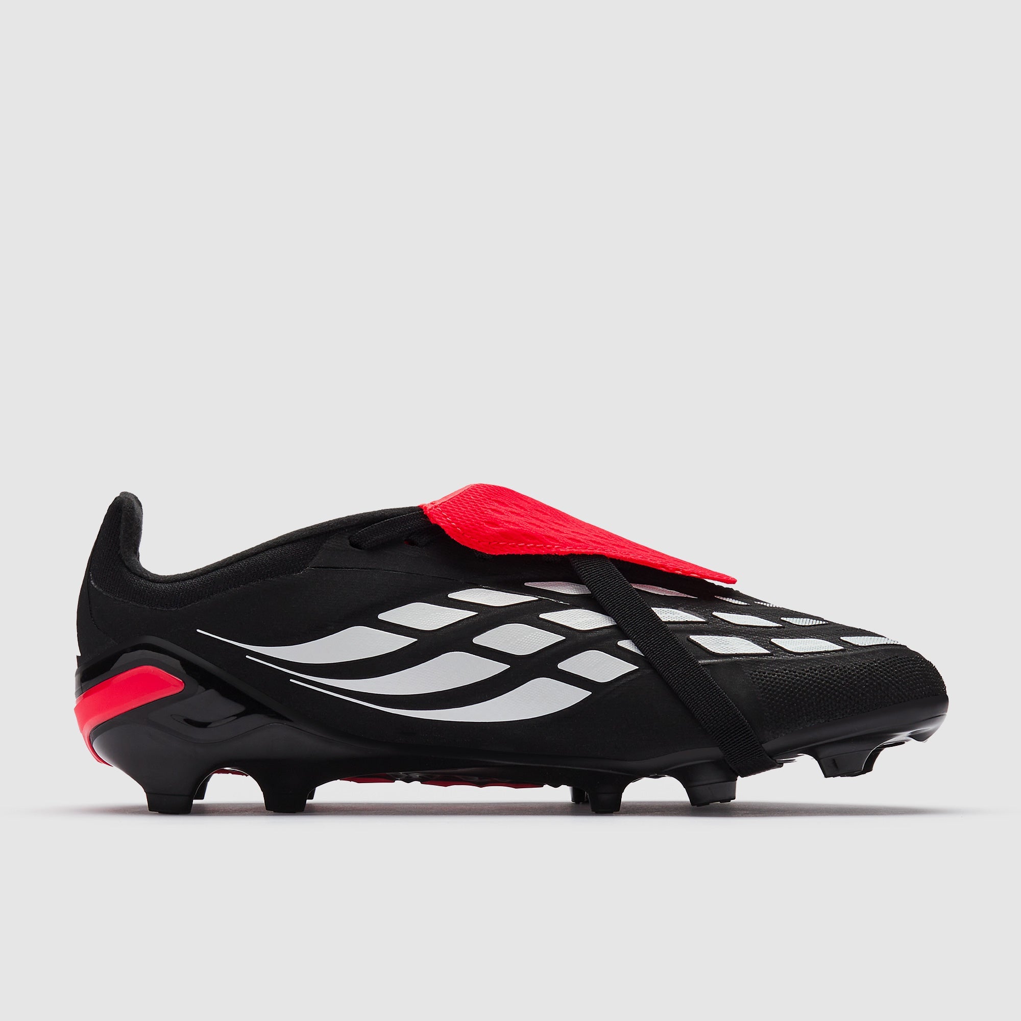 Adidas Kids Predator Elite Tongue FG Football Boots Core Black/Ftwr White/Lucid Red