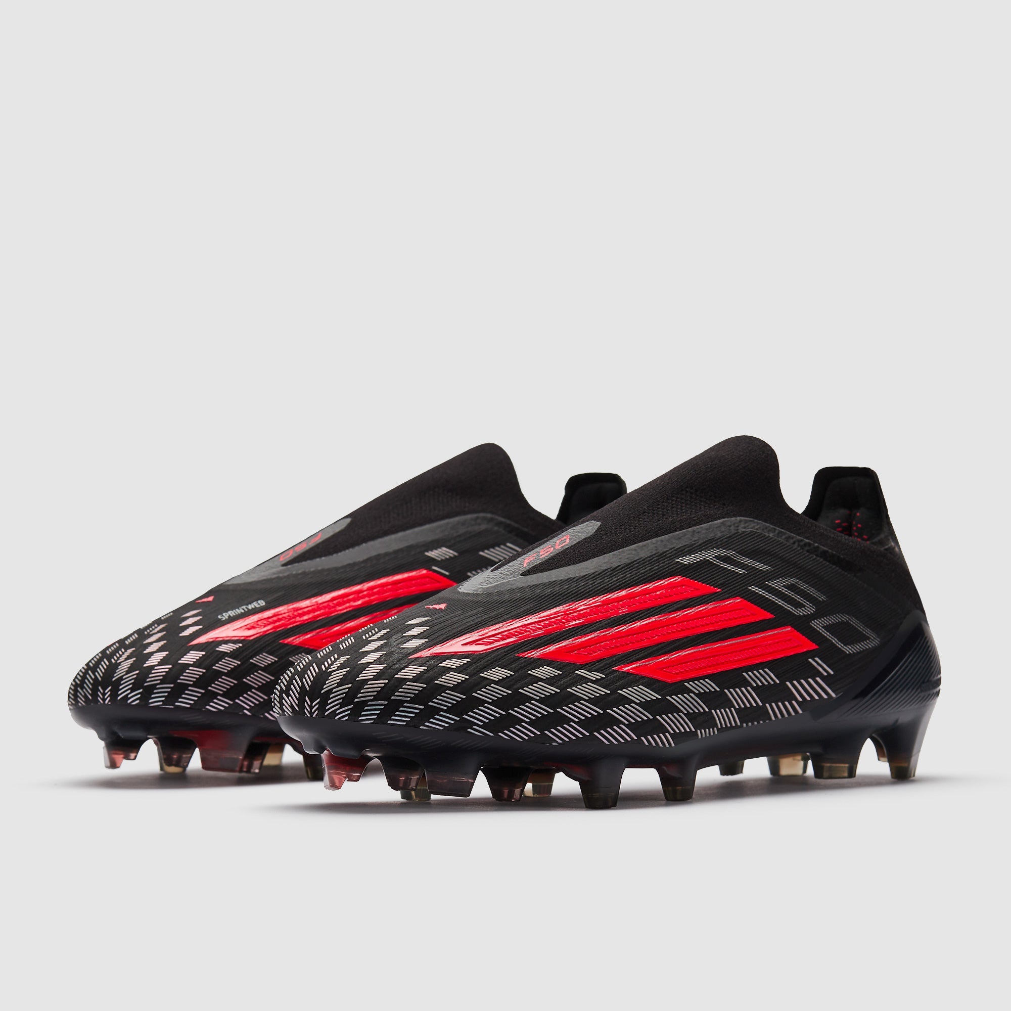 Adidas F50 Elite Laceless FG Football Boots Core Black/Lucid Red/Core Black