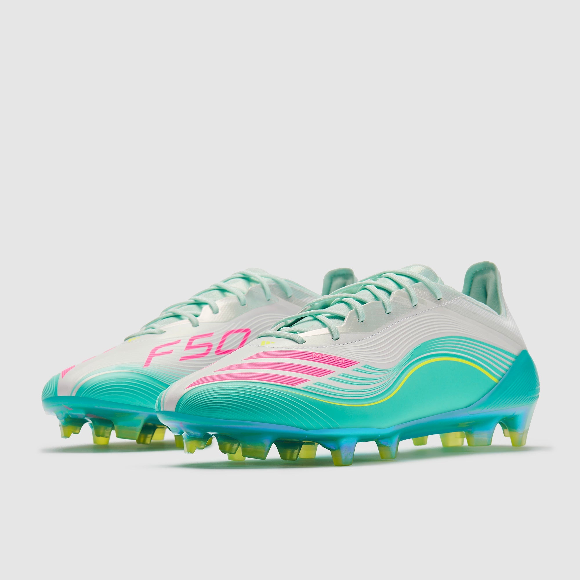 Adidas F50 Elite X Messi FG Football Boots Ftwr White/Lucid Pink/Flash Aqua