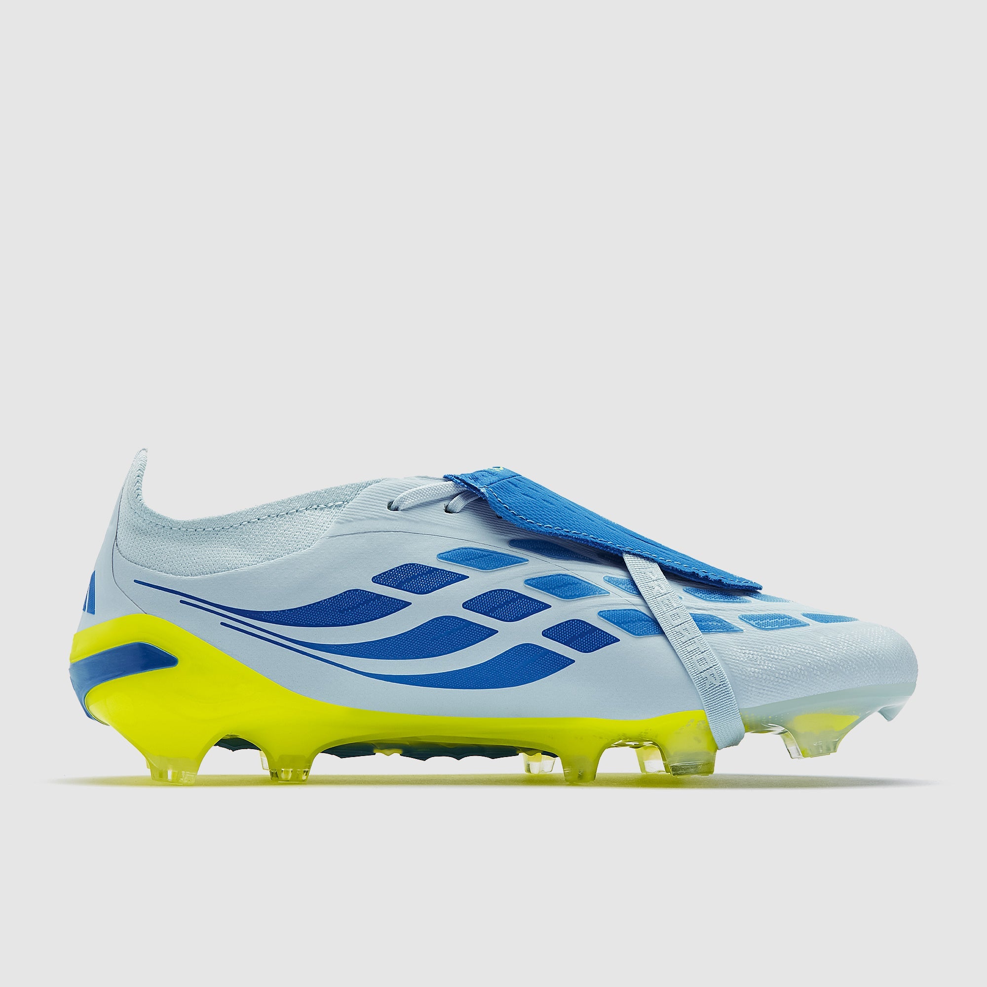 Adidas Predator Elite Tongue FG Football Boots Crystal Sky/Ray Blue/Team Solar Yellow