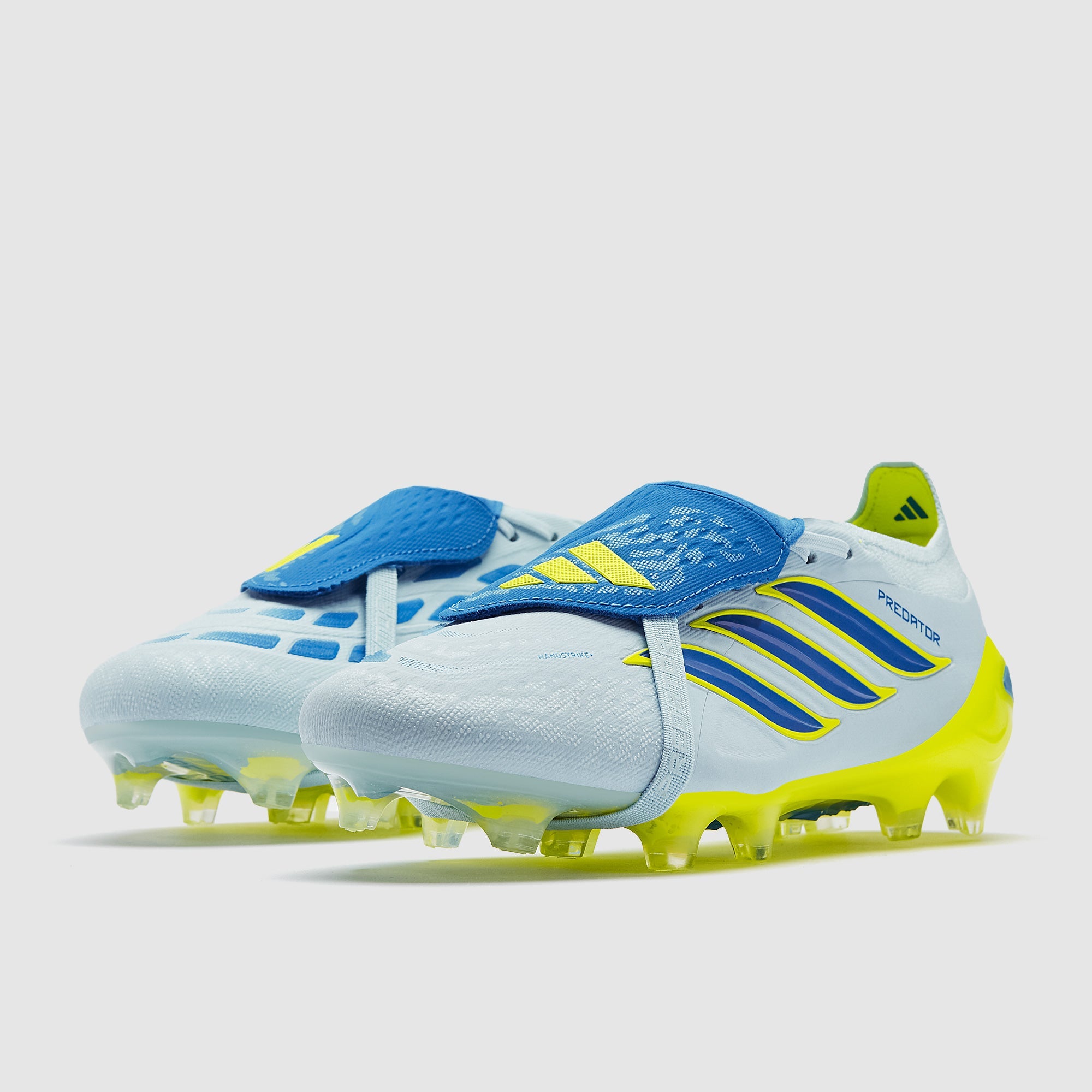 Adidas Predator Elite Tongue FG Football Boots Crystal Sky/Ray Blue/Team Solar Yellow
