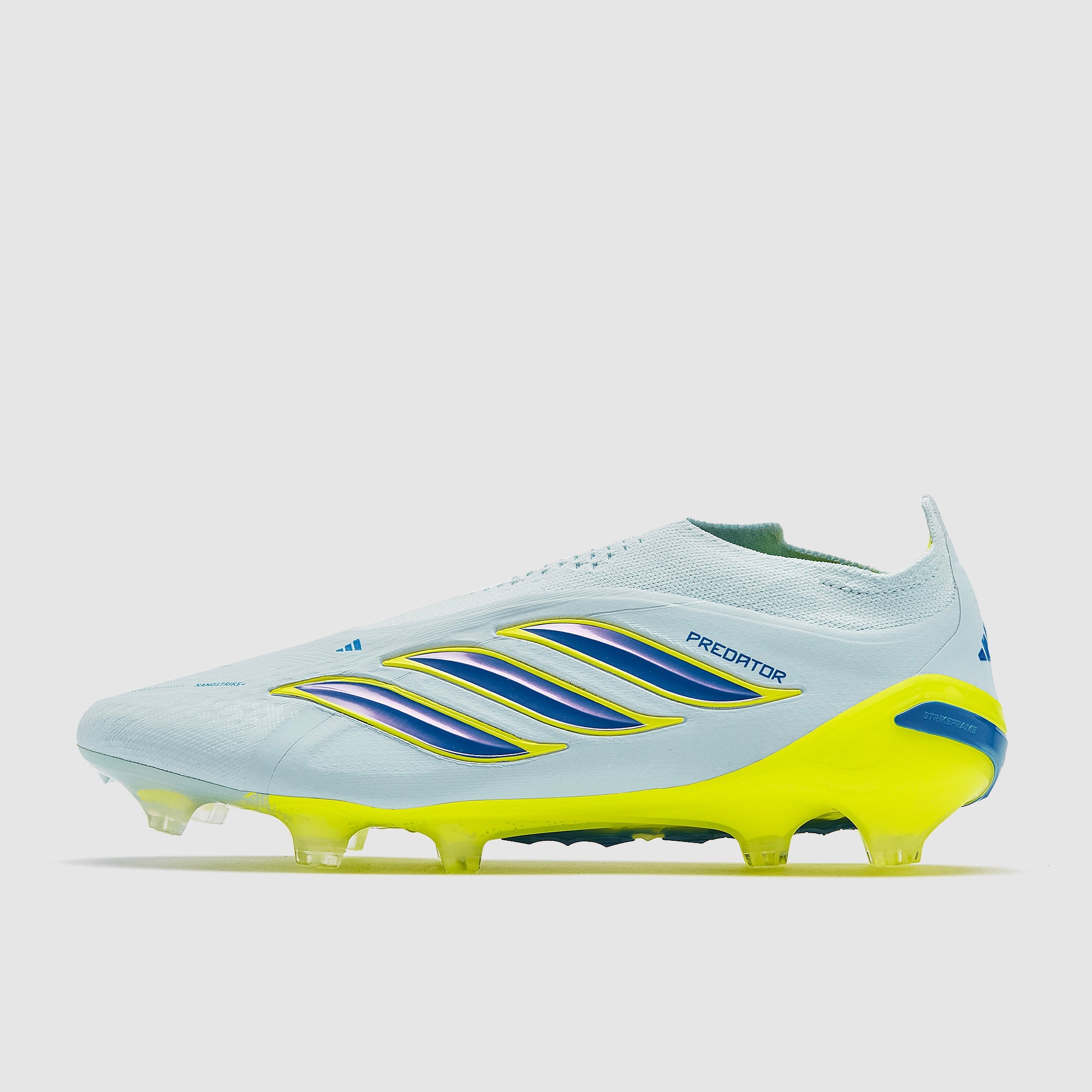 Adidas Predator Elite Laceless FG Football Boots Crystal Sky/Ray Blue/Team Solar Yellow