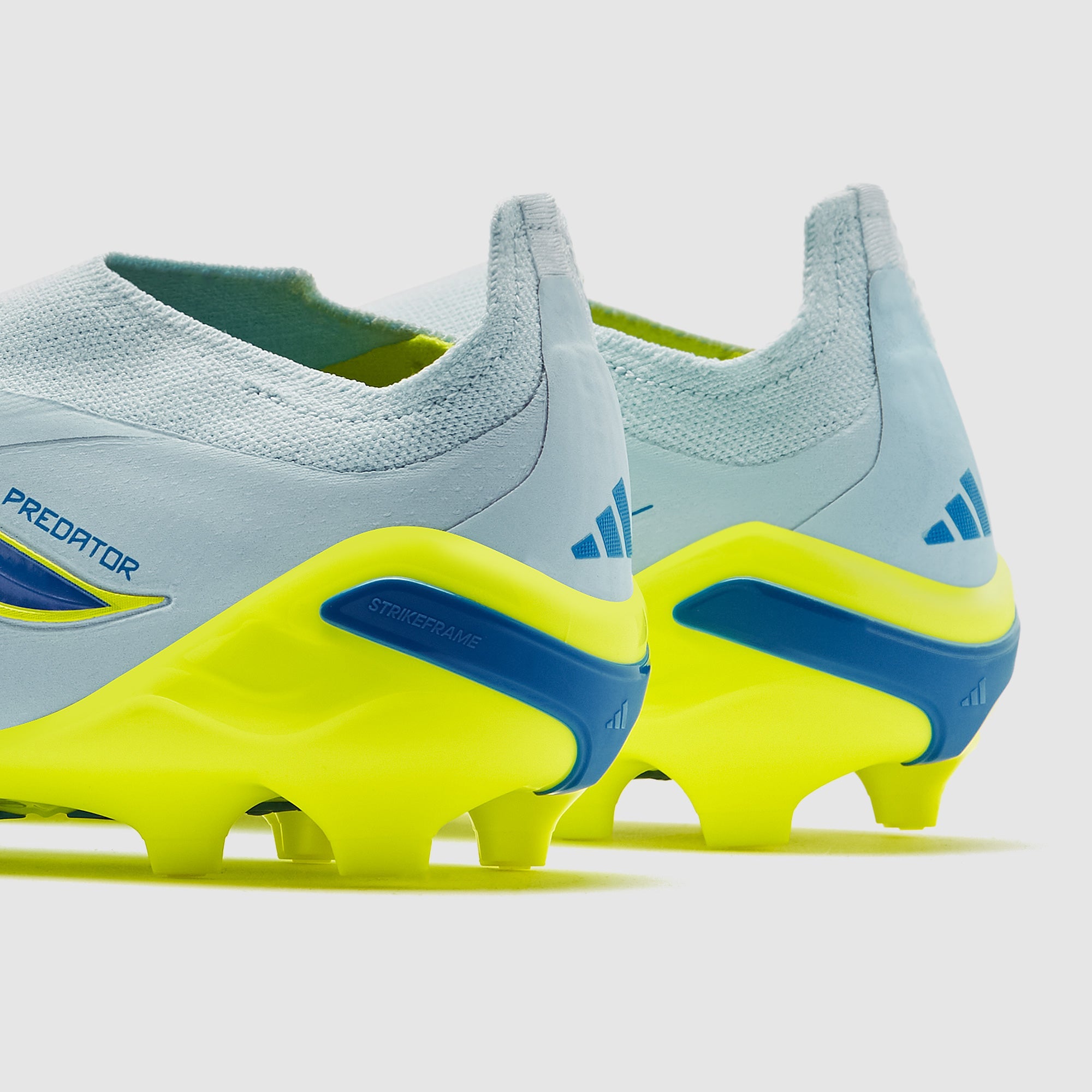 Adidas Kids Predator Elite Laceless FG Football Boots Crystal Sky/Ray Blue/Team Solar Yellow