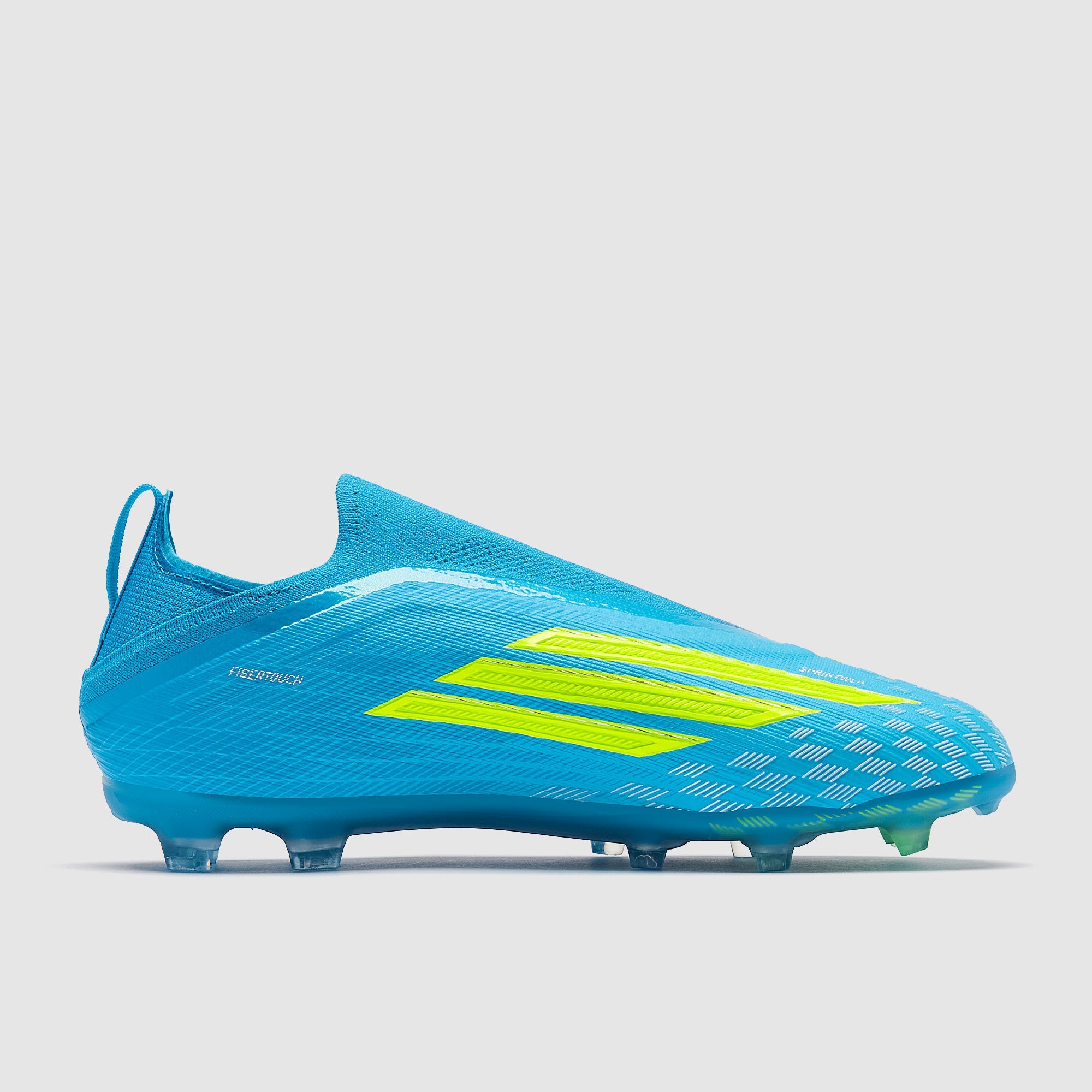Adidas Kids F50 Elite Laceless FG Football Boots Lucid Ray Blue/Team Solar Yellow/Lucid Aquamarine