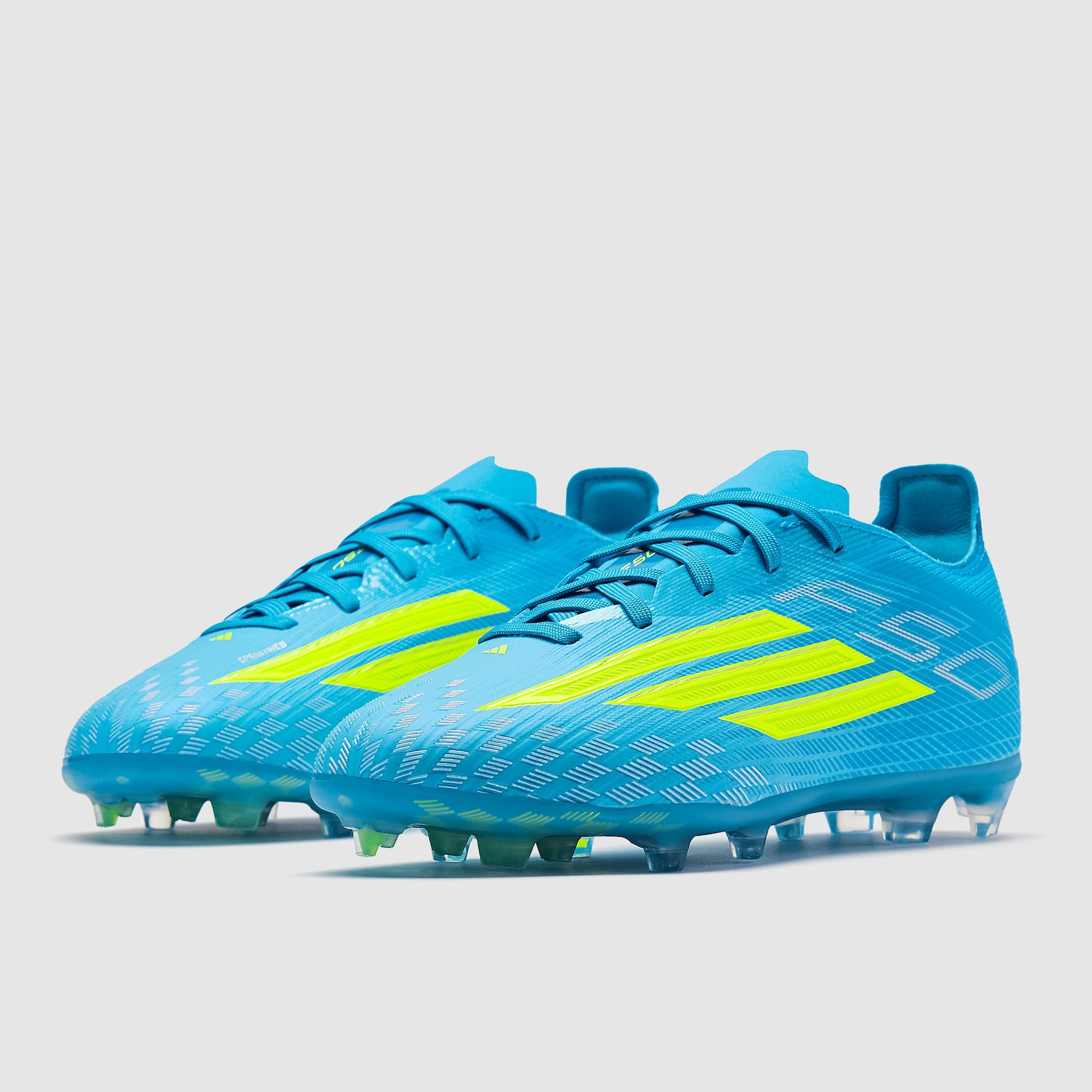 adidas Kids F50 Elite FG Football Boots Lucid Ray Blue/Team Solar Yellow/Lucid Aquamarine