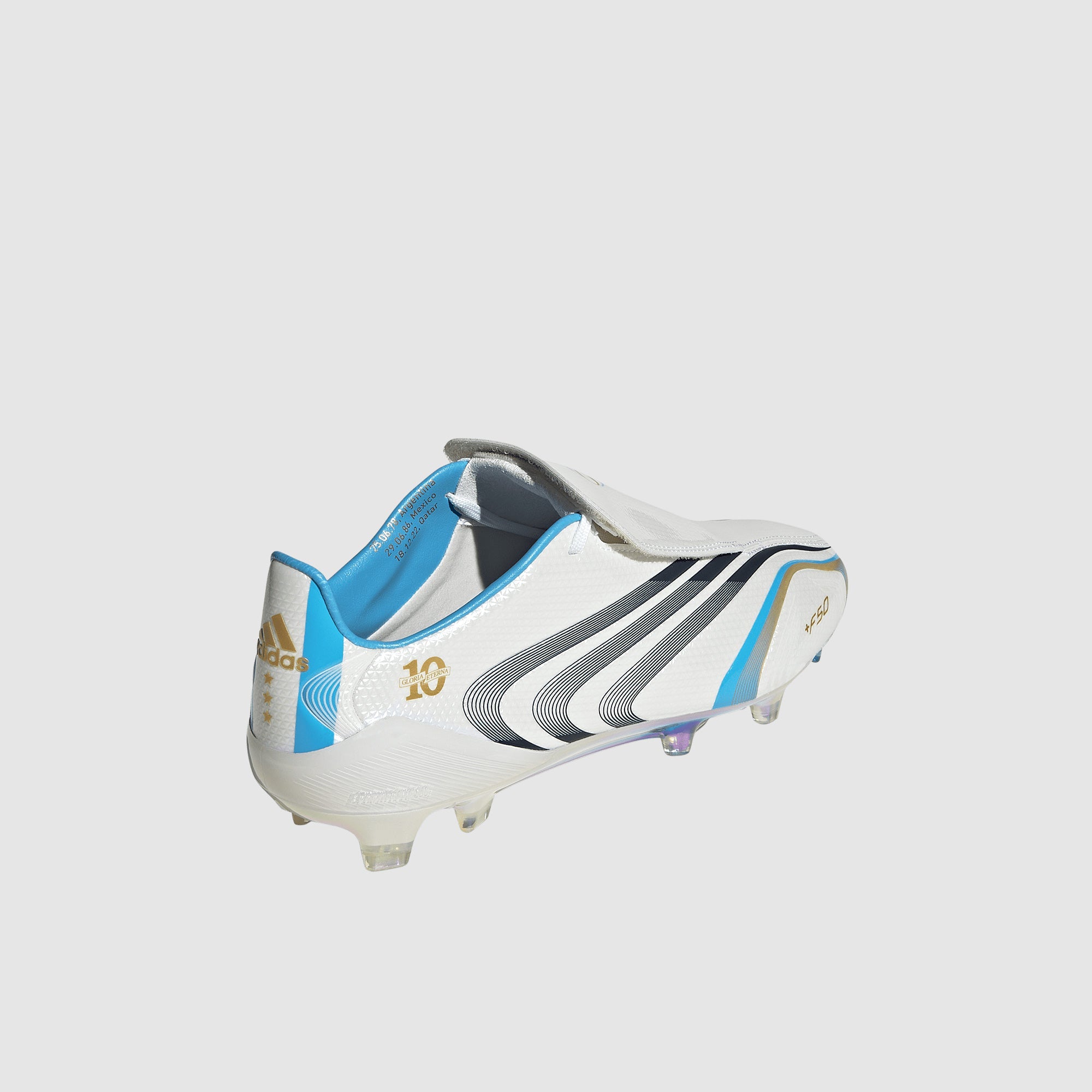 Adidas F50 Elite x Tunit FG Football Boots Core White/Night Navy/Gold Met.