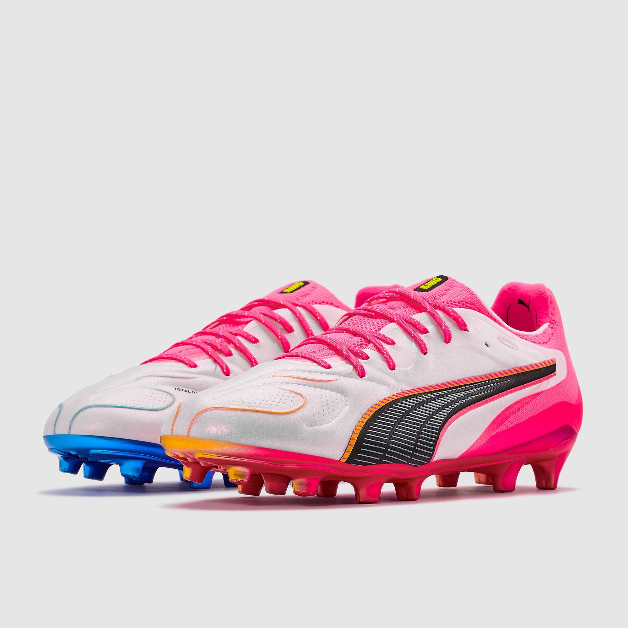 Puma King 20 Ultimate FG/AG Football Boots Puma White/Poison Pink/Bright Aqua