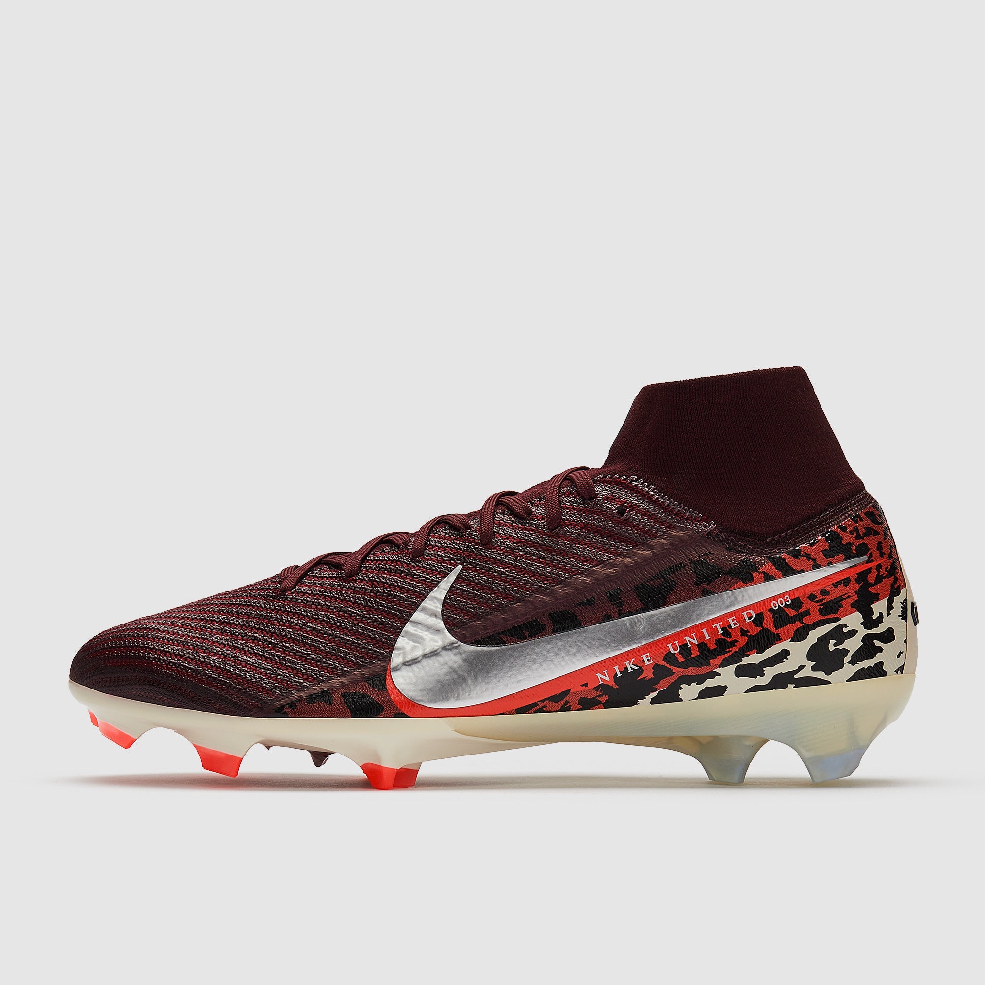 Nike Air Zoom Mercurial Superfly X Elite FG Football Boots Burgundy Crush/Mtlc Silver/Univ Red/Fossil