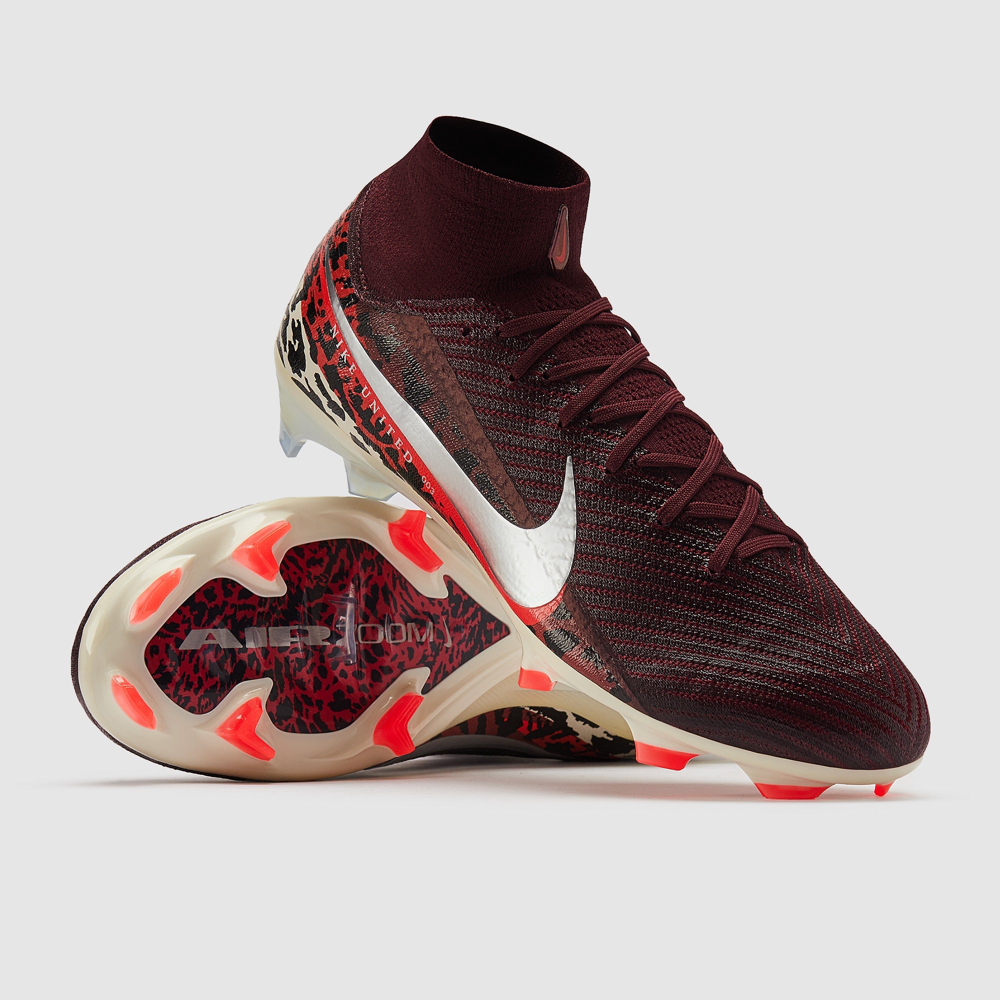 Nike Air Zoom Mercurial Superfly X Elite FG Football Boots Burgundy Crush/Mtlc Silver/Univ Red/Fossil