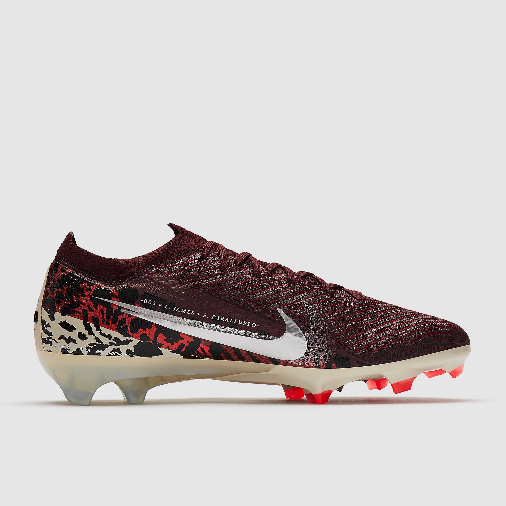 Nike Air Zoom Mercurial Vapor XVI Elite FG Football Boots Burgundy Crush/Mtlc Silver/Univ Red/Fossil