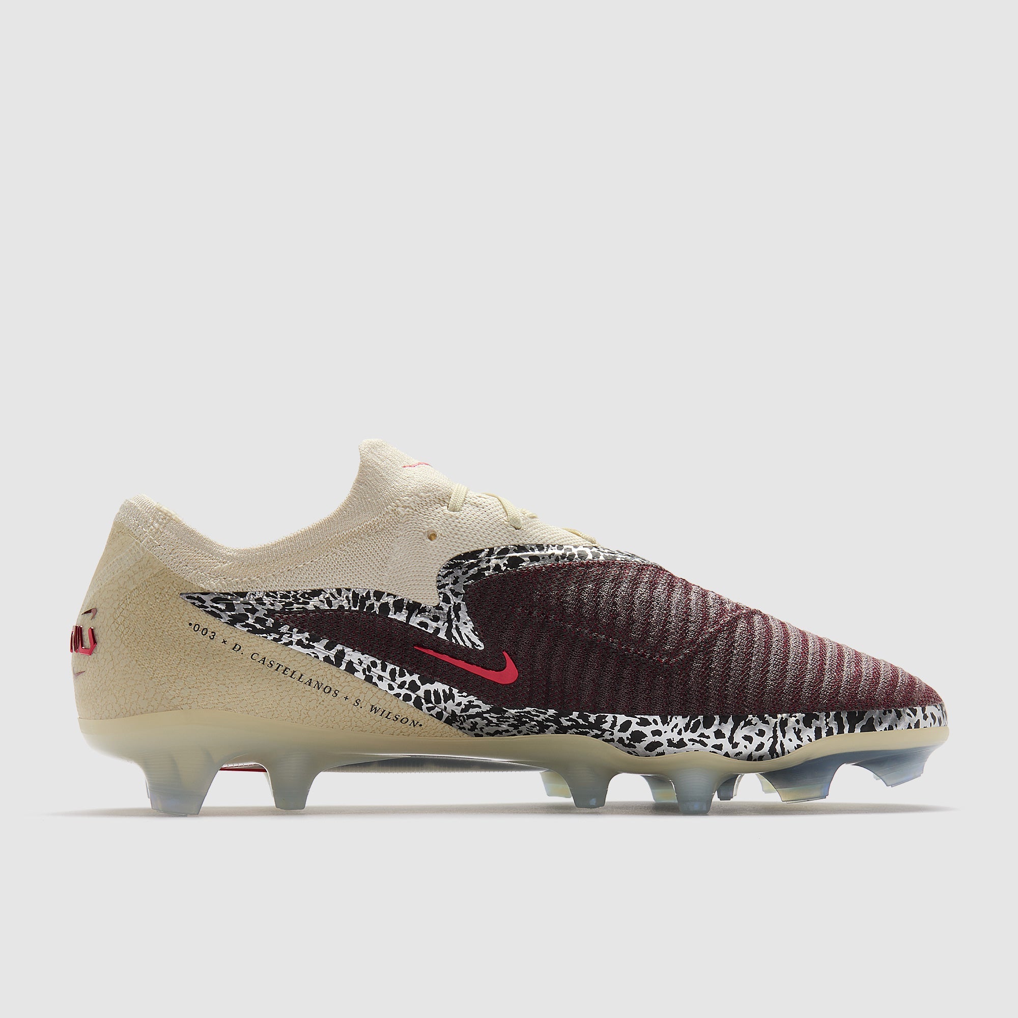 Nike Phantom 6 Low Elite FG Football Boots Burgundy Crush/Univ Red/Fossil