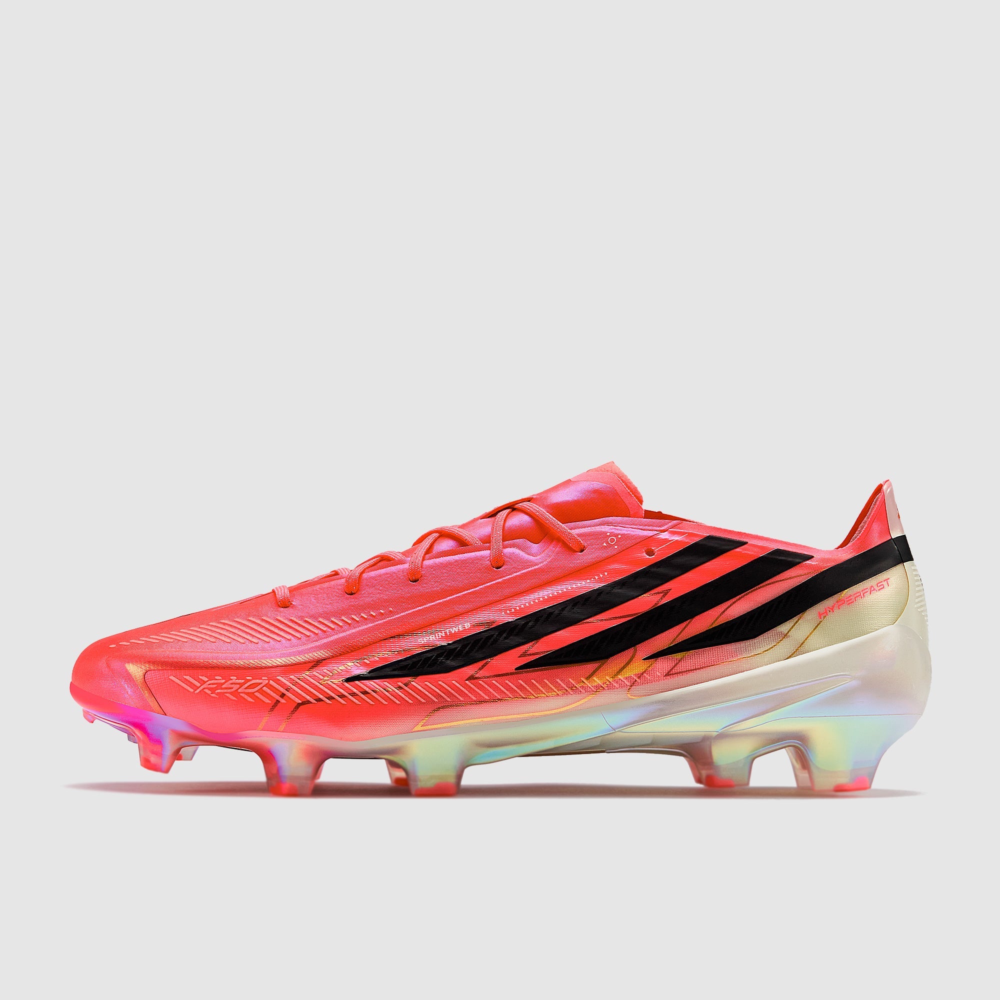 Adidas F50 Hyperfast Elite FG Football Boots Solar Turbo/Core Black/Gold Met