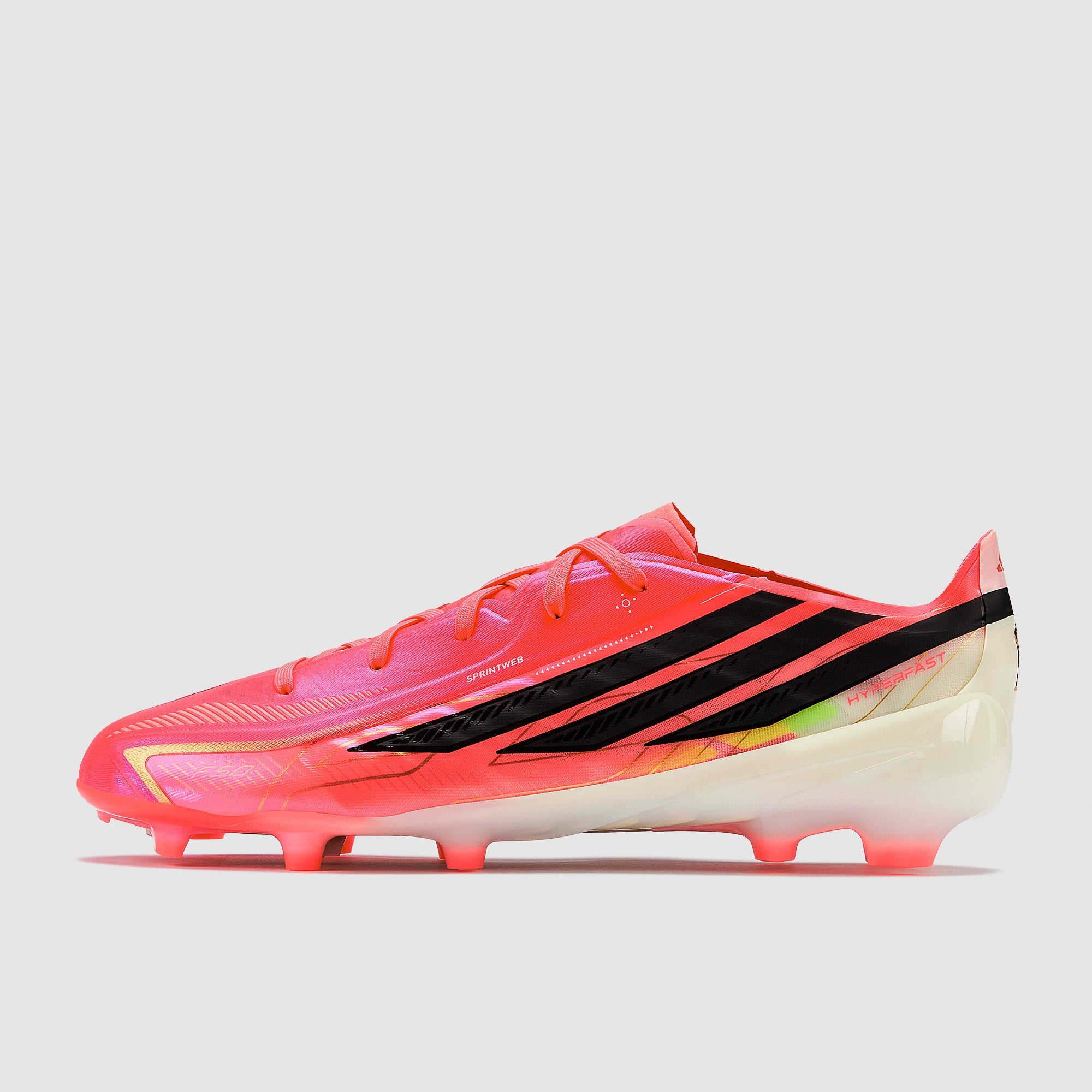 Adidas Kids F50 Hyperfast Elite FG Football Boots Solar Turbo/Core Black/Gold Met