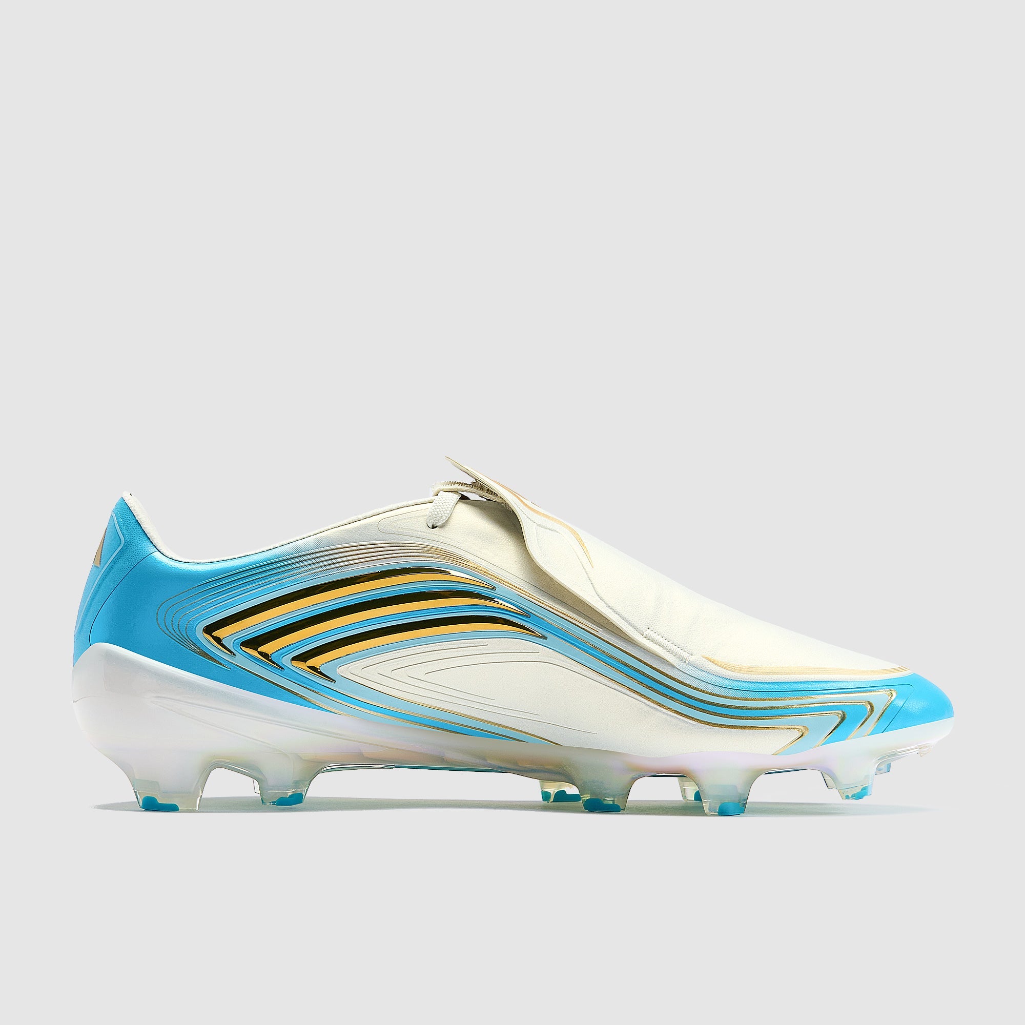 Adidas F50 Elite x Messi FG Football Boots Ivory/Semi Blue Burst/Icey Blue