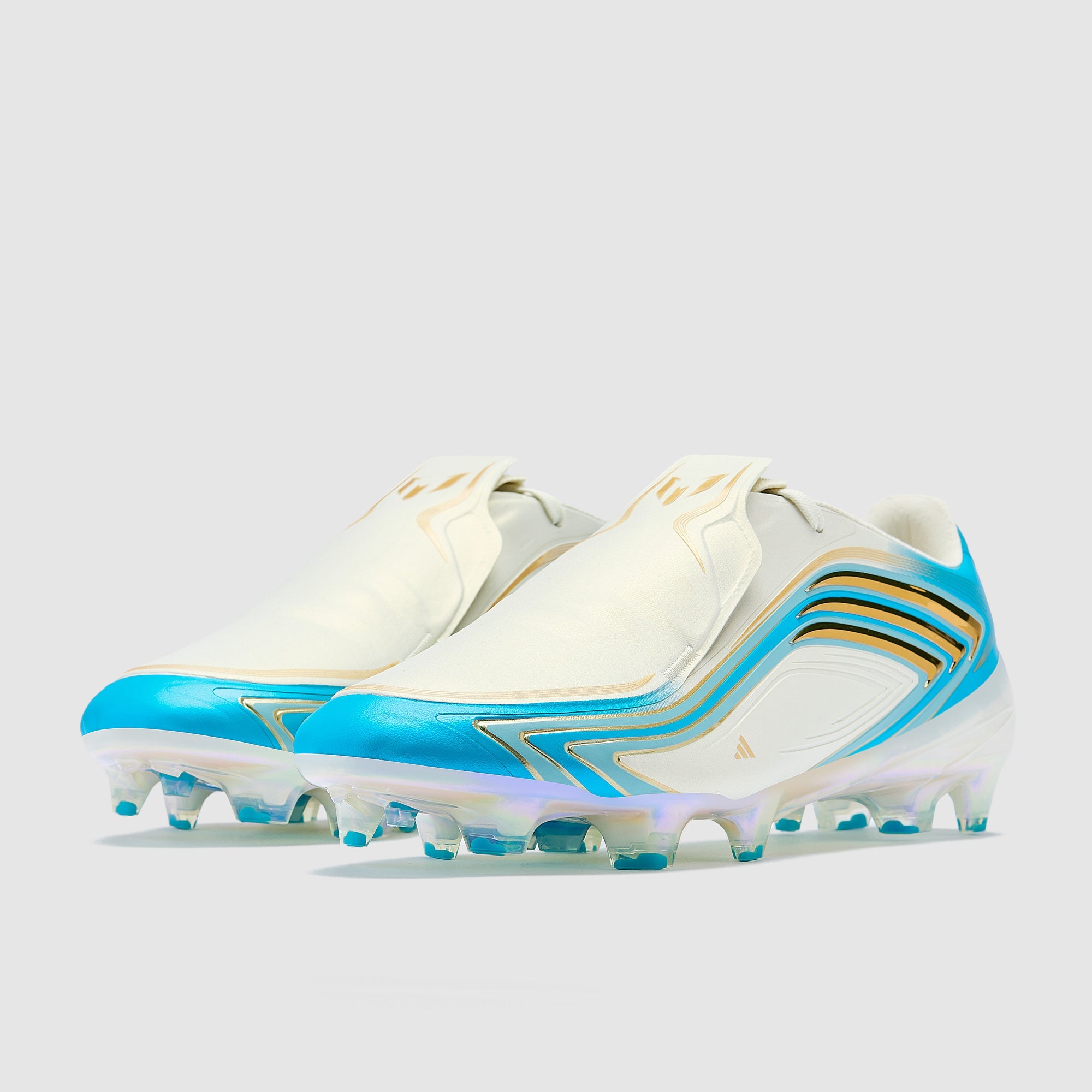 Adidas F50 Elite x Messi FG Football Boots Ivory/Semi Blue Burst/Icey Blue