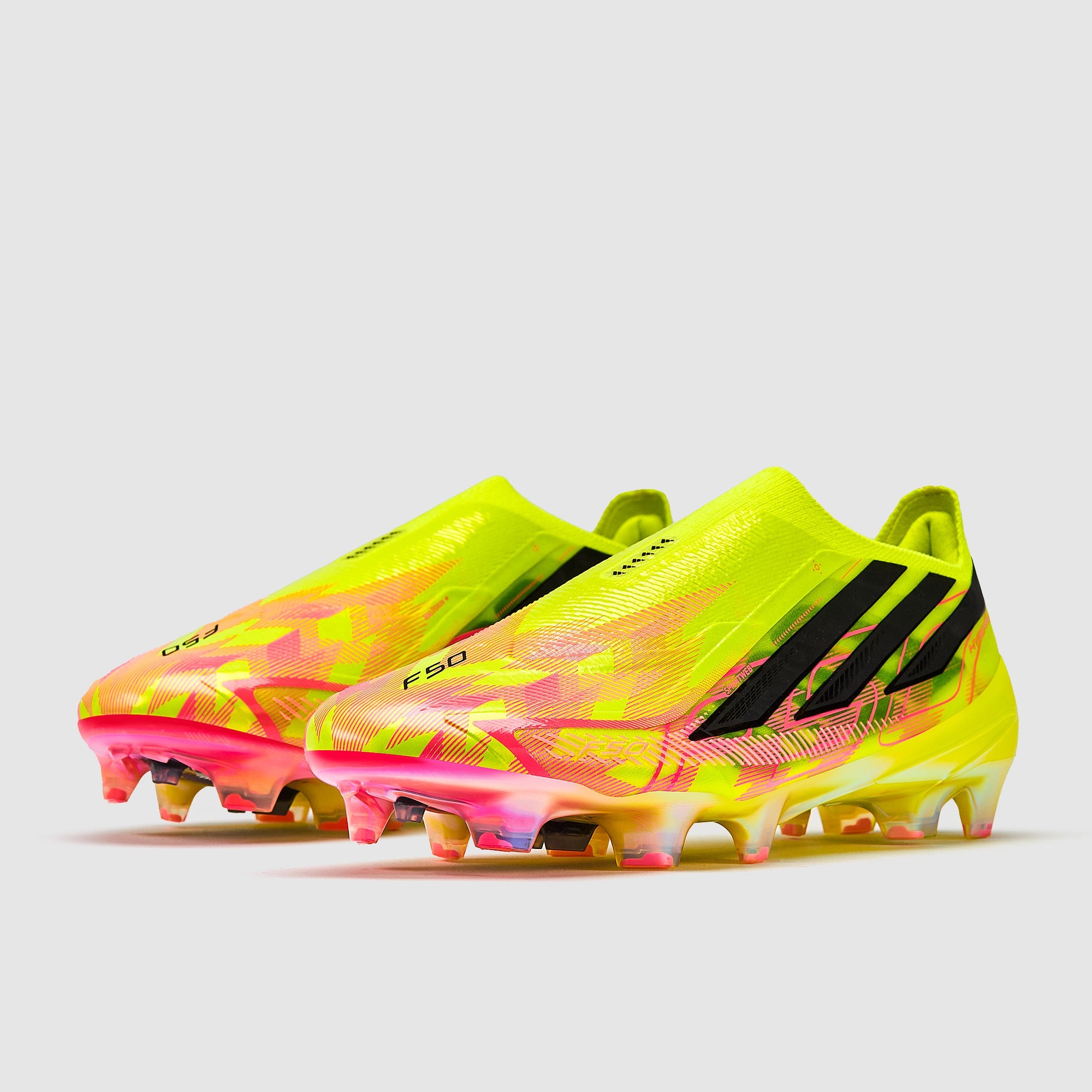 Adidas F50 Hyperfast Elite Laceless FG Football Boots Team Solar Yellow 2/Core Black/Solar Turbo