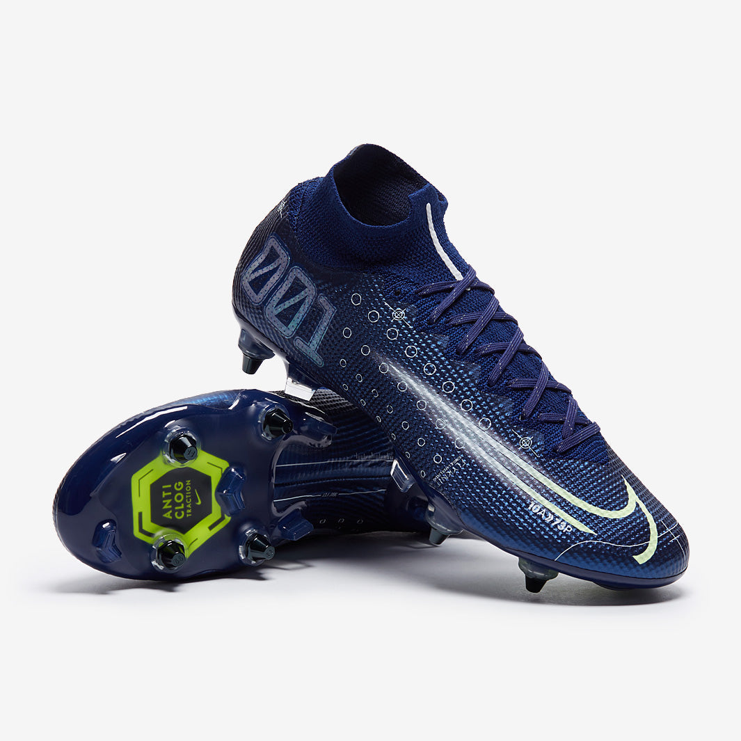 Nike Dream Speed Mercurial Superfly VII Elite SG-PRO AC Football Boots Blue Void/Volt/White