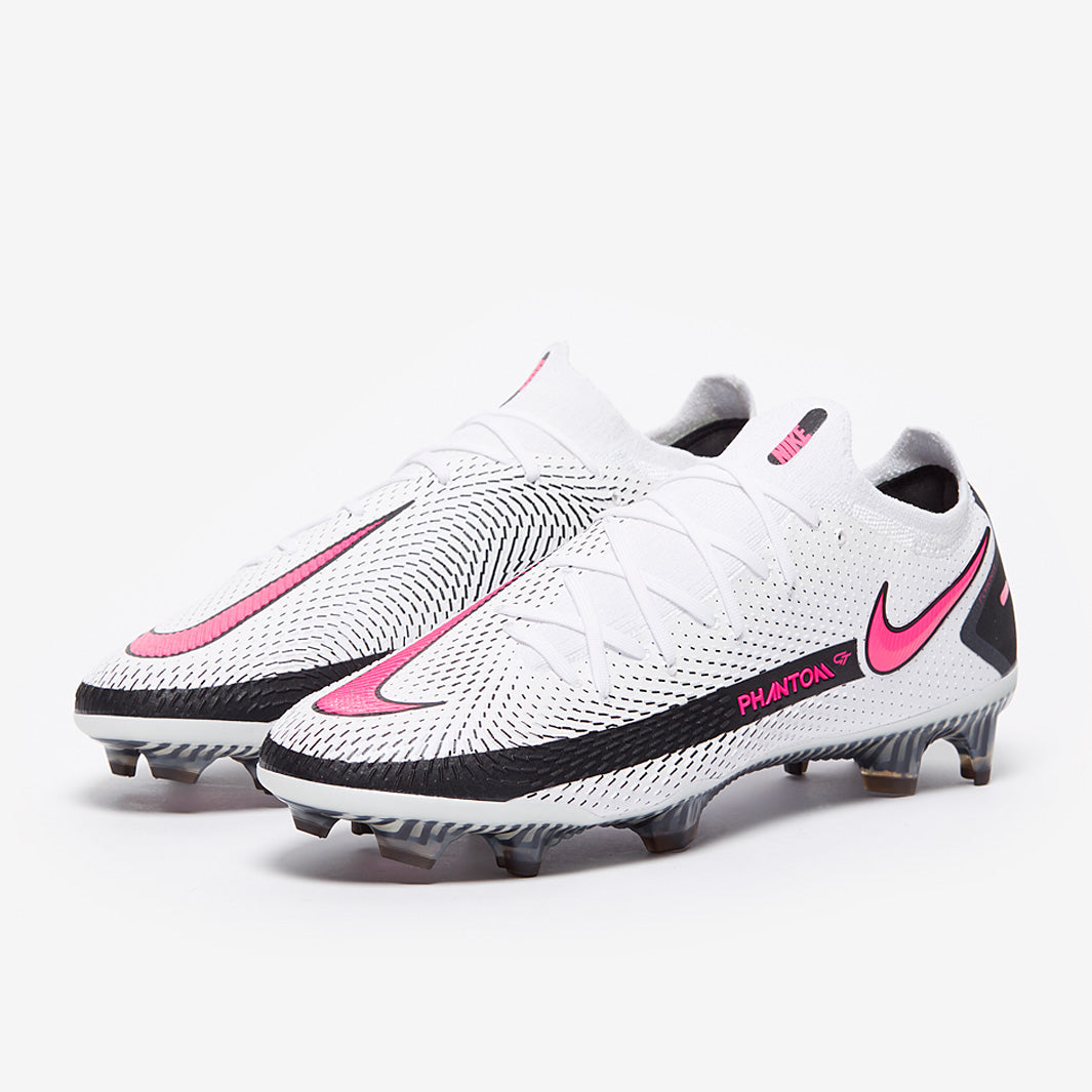 Nike Phantom GT Elite FG Football Boots White/Pink Blast/Black