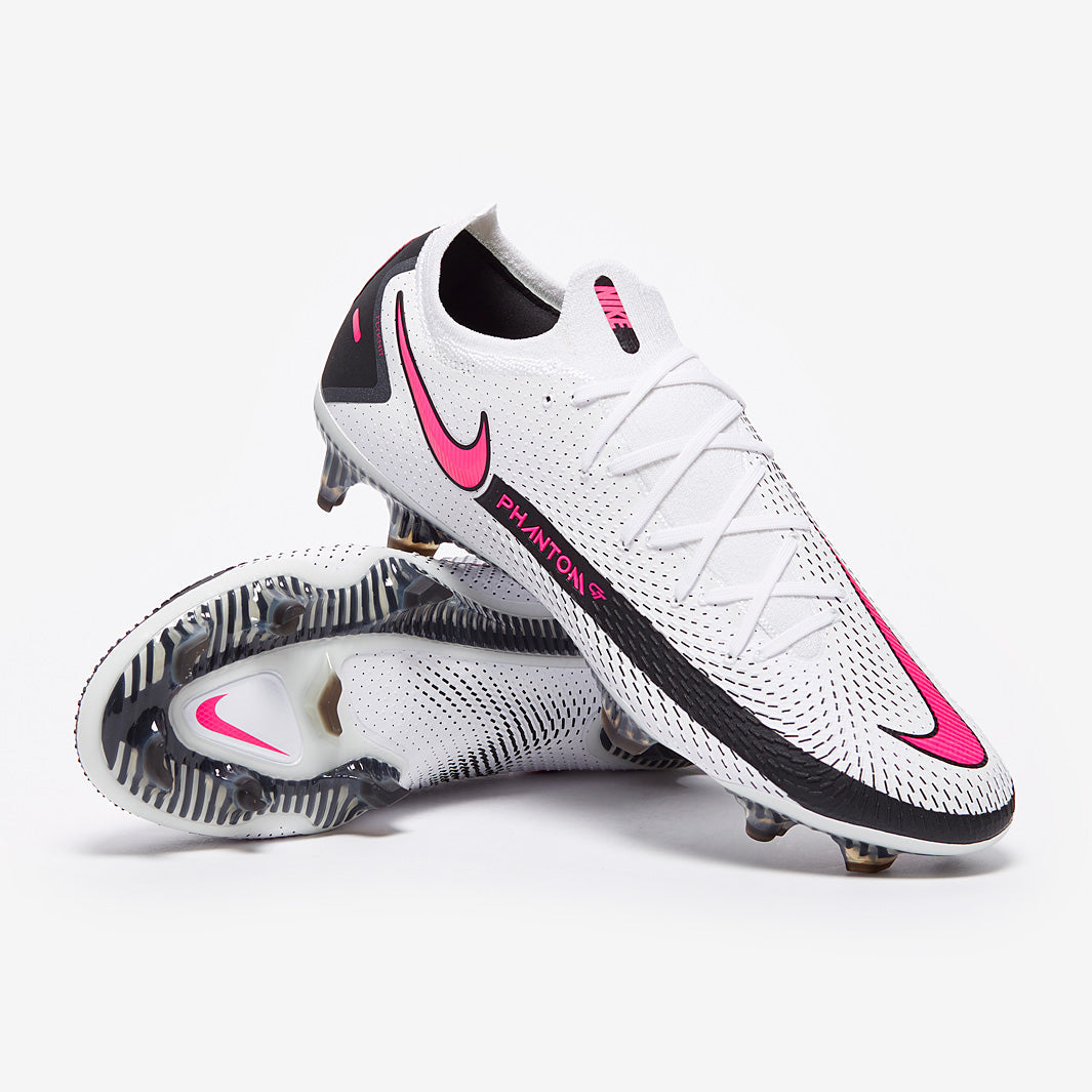 Nike Phantom GT Elite FG Football Boots White/Pink Blast/Black