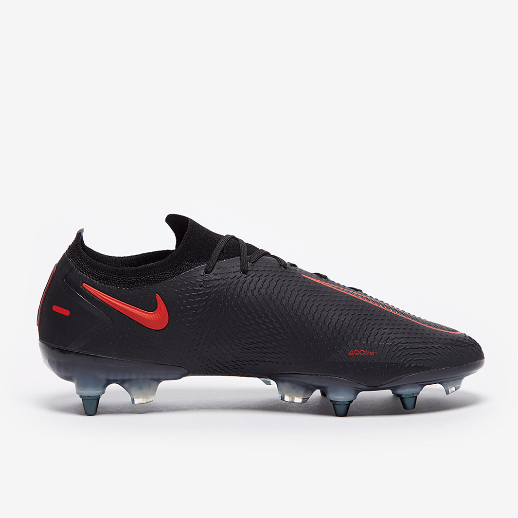 Nike Phantom GT Elite SG-PRO Anti-Clog Football Boots Black/Chile Red/Dark Smoke Grey