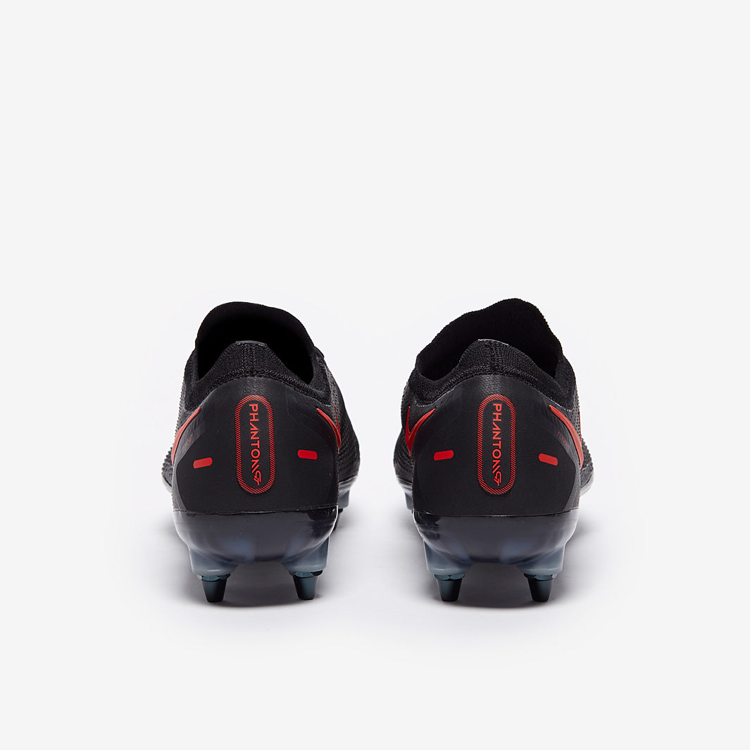 Nike Phantom GT Elite SG-PRO Anti-Clog Football Boots Black/Chile Red/Dark Smoke Grey