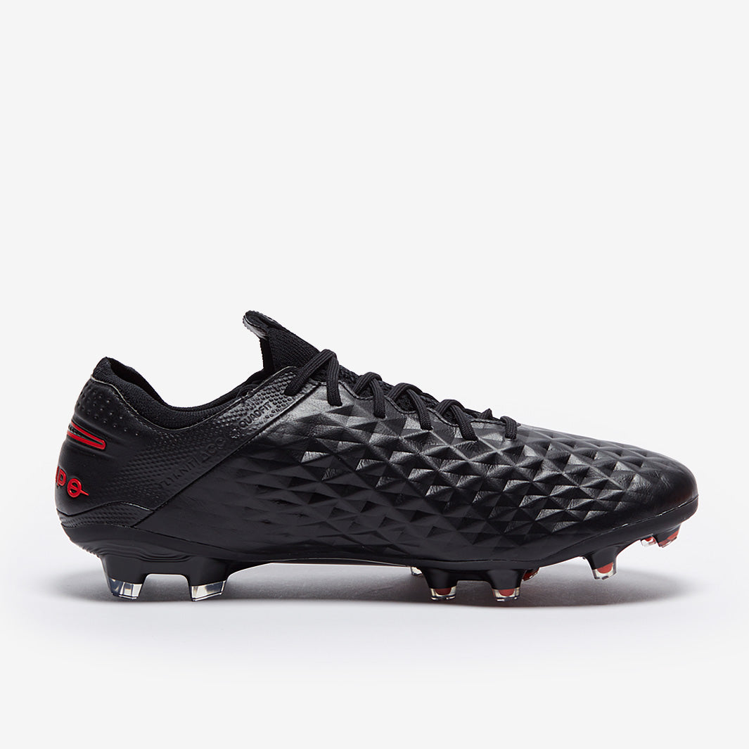 Nike Tiempo Legend VIII Elite FG Football Boots Black/Dark Smoke Grey/Chile Red