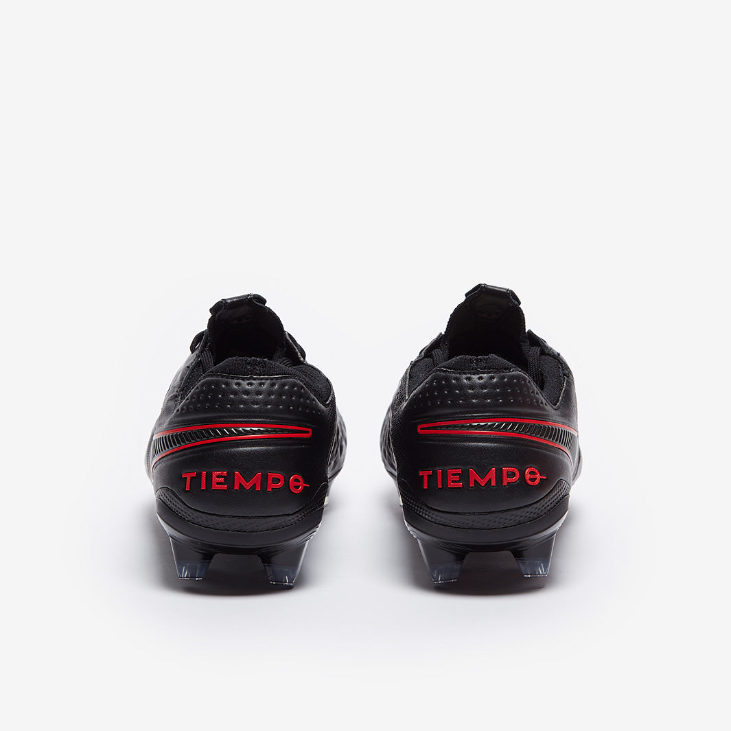 Nike Tiempo Legend VIII Elite FG Football Boots Black/Dark Smoke Grey/Chile Red