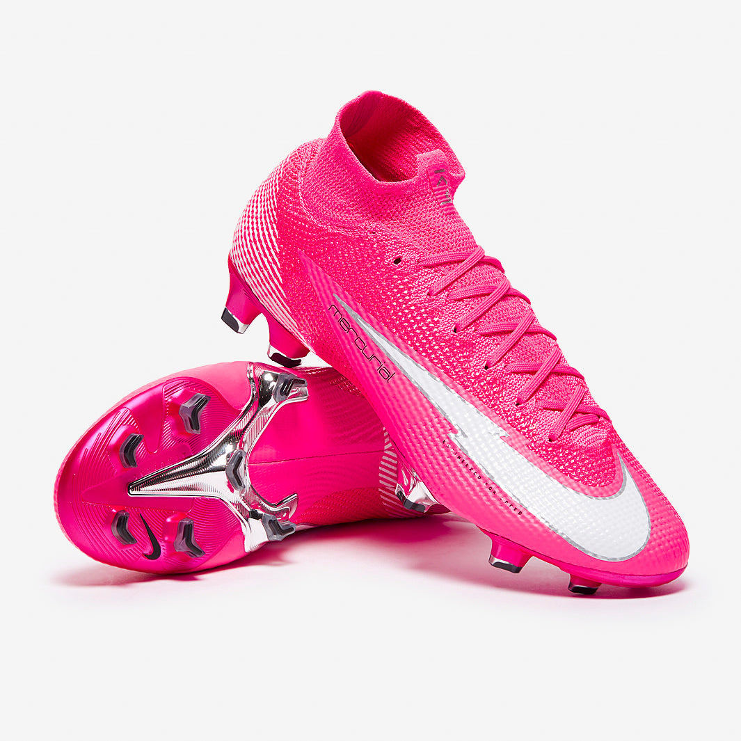 Nike Mercurial Superfly VII Elite FG x Mbappé Football Boots Pink Blast/White/Black